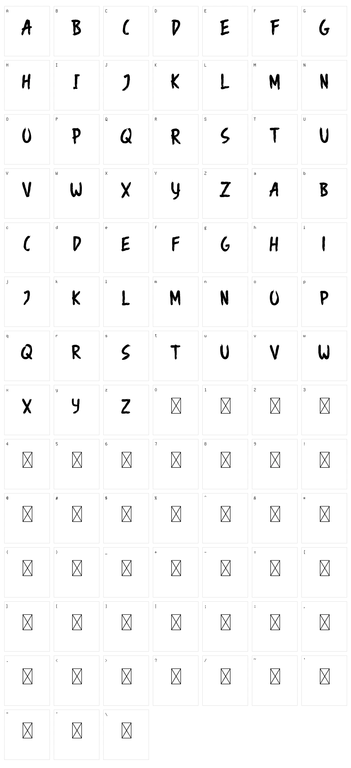 Angemurphy Blackletter Character Set