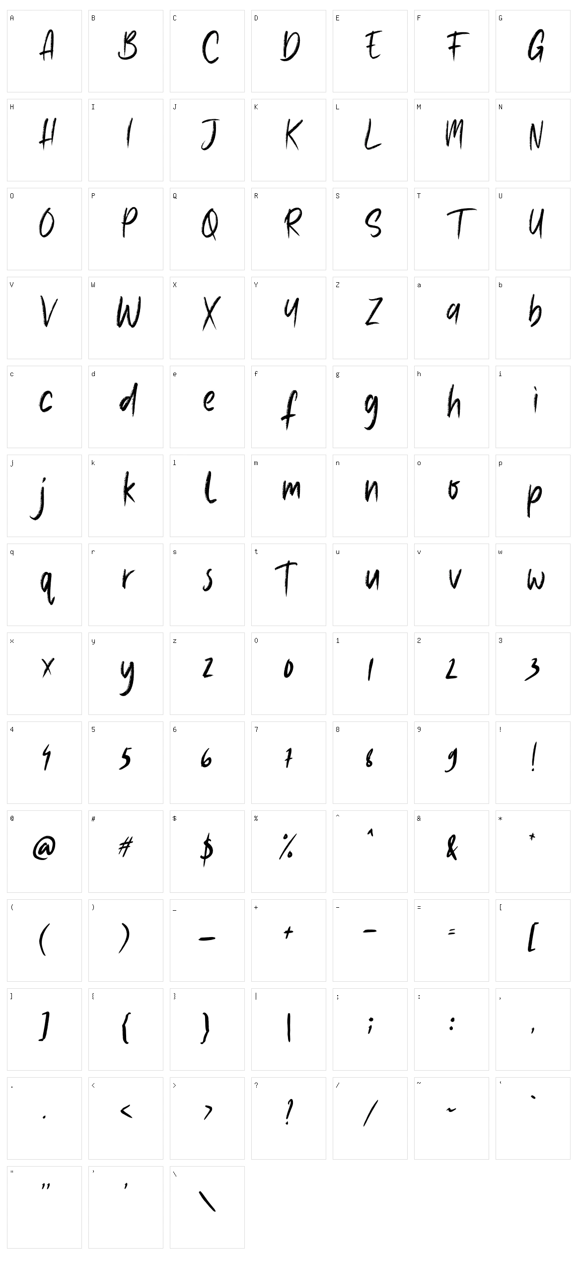 Lazy Jumps Character Set