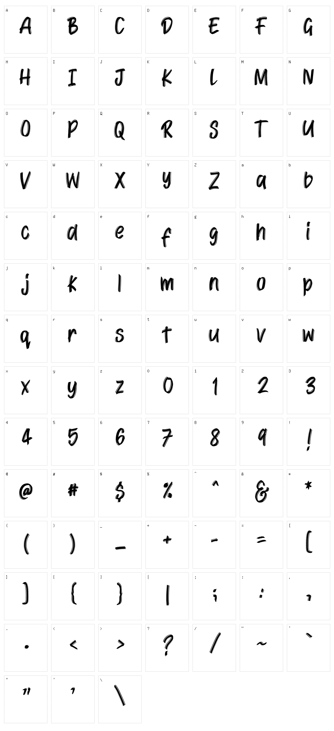 Jattayu Character Set