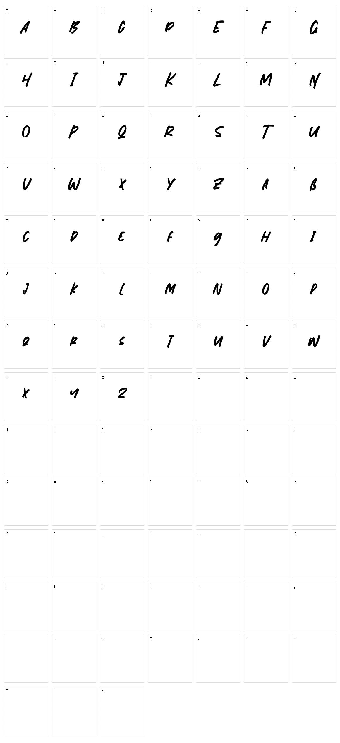 Nymburgh Character Set