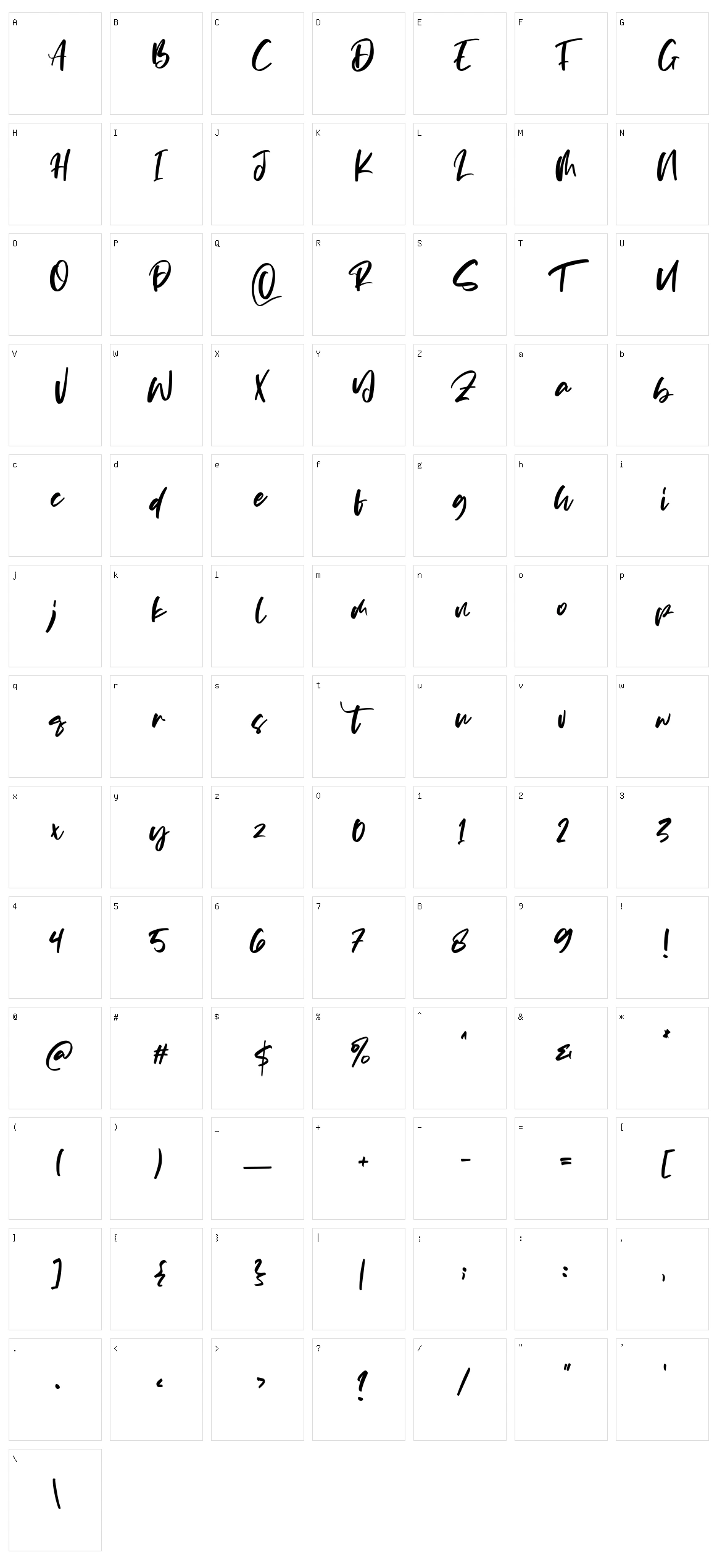 Matsuyama Character Set