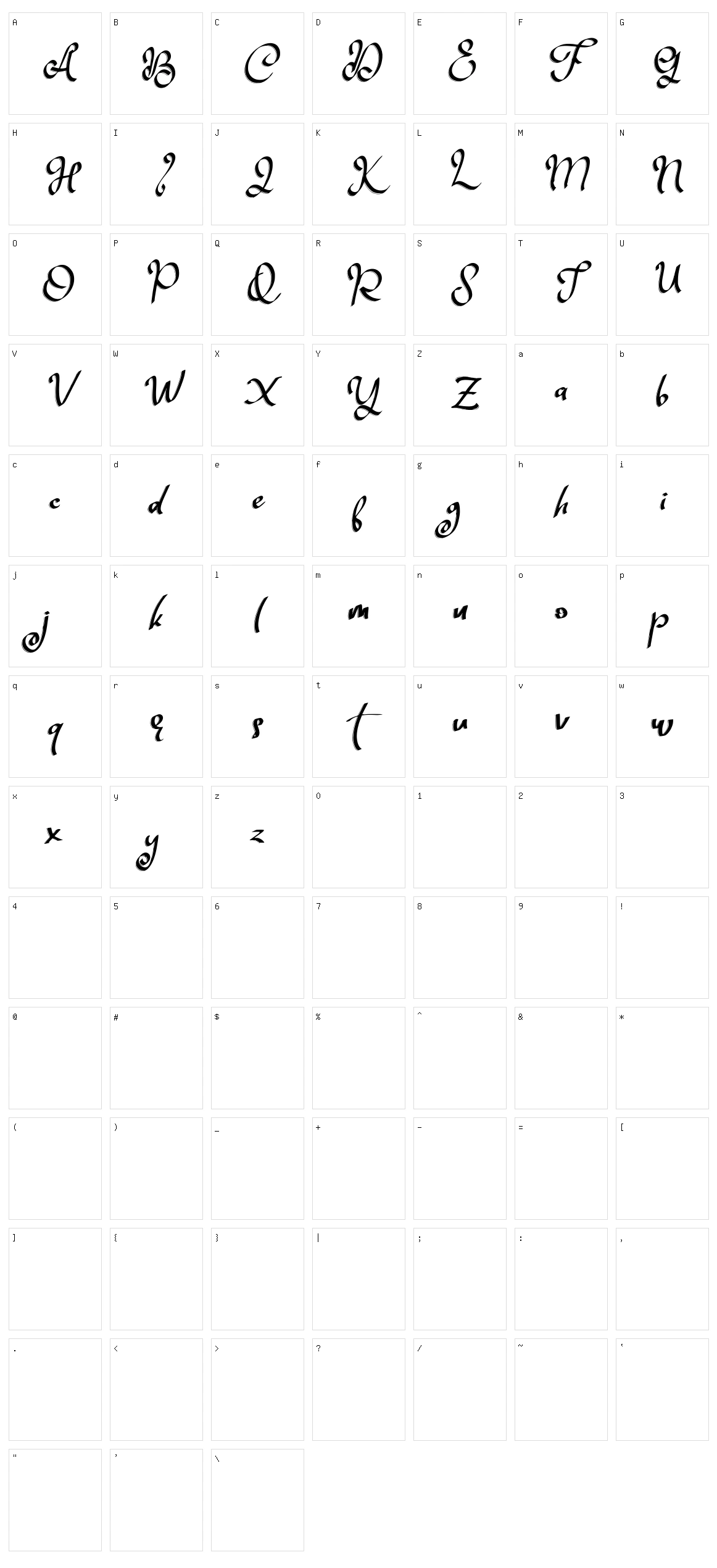 Zildjan Character Set