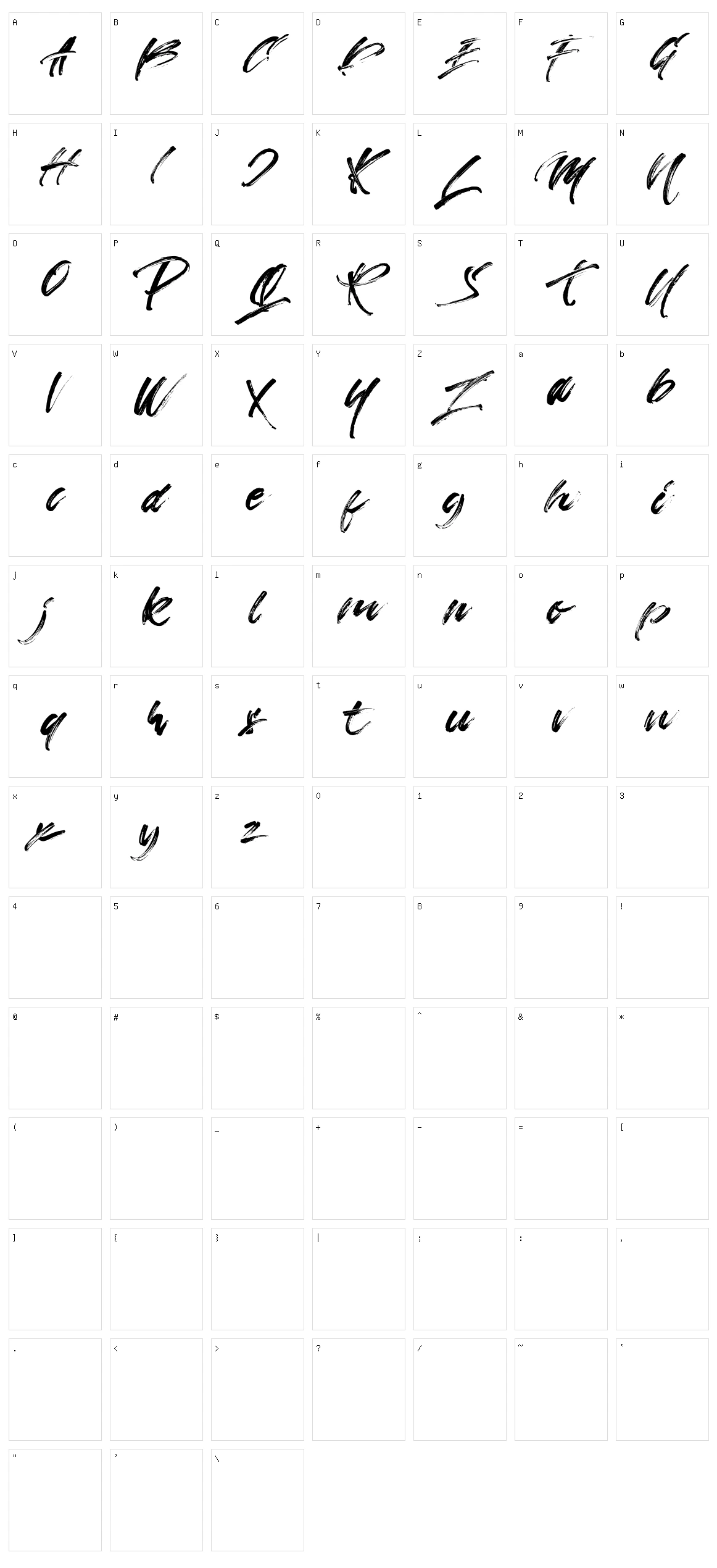 State Moques Character Set