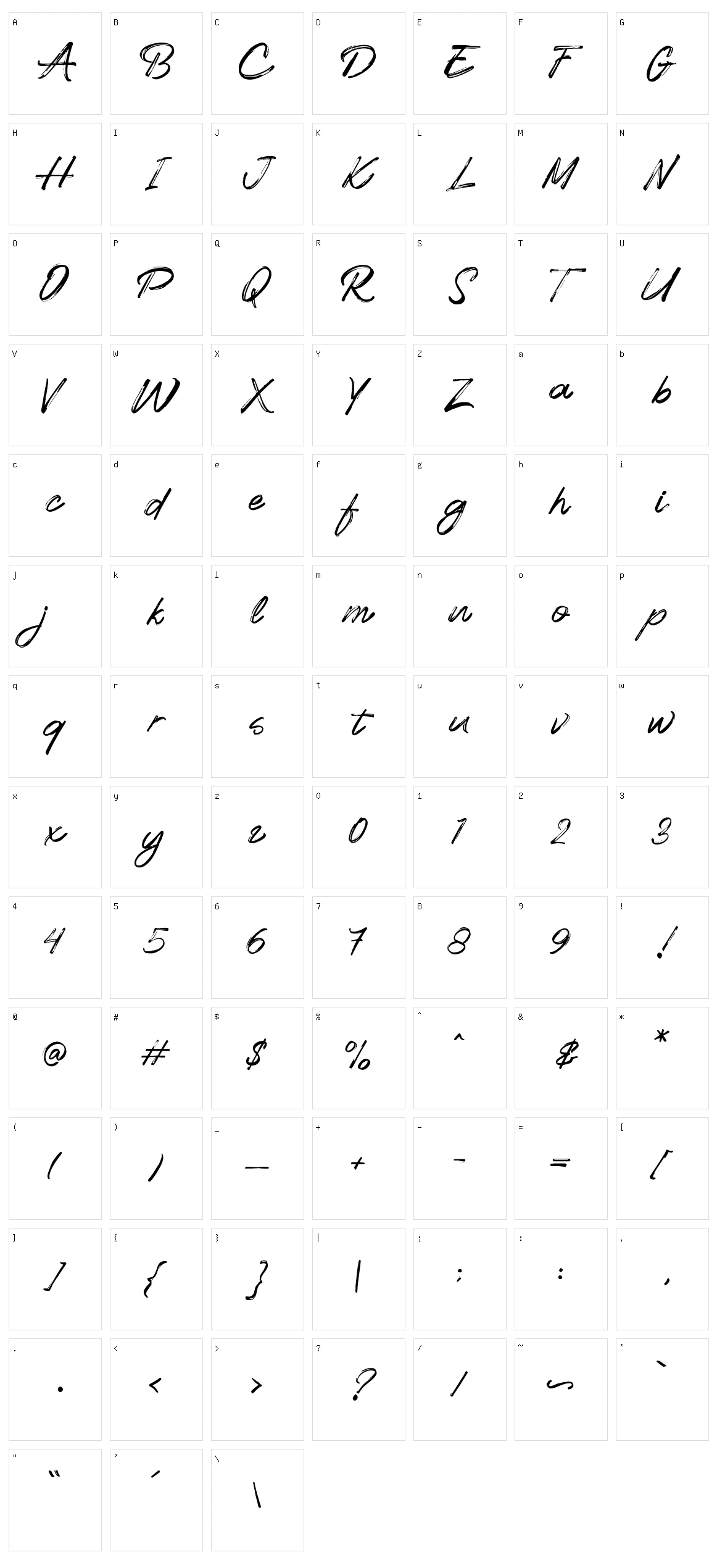 Crunchy Character Set