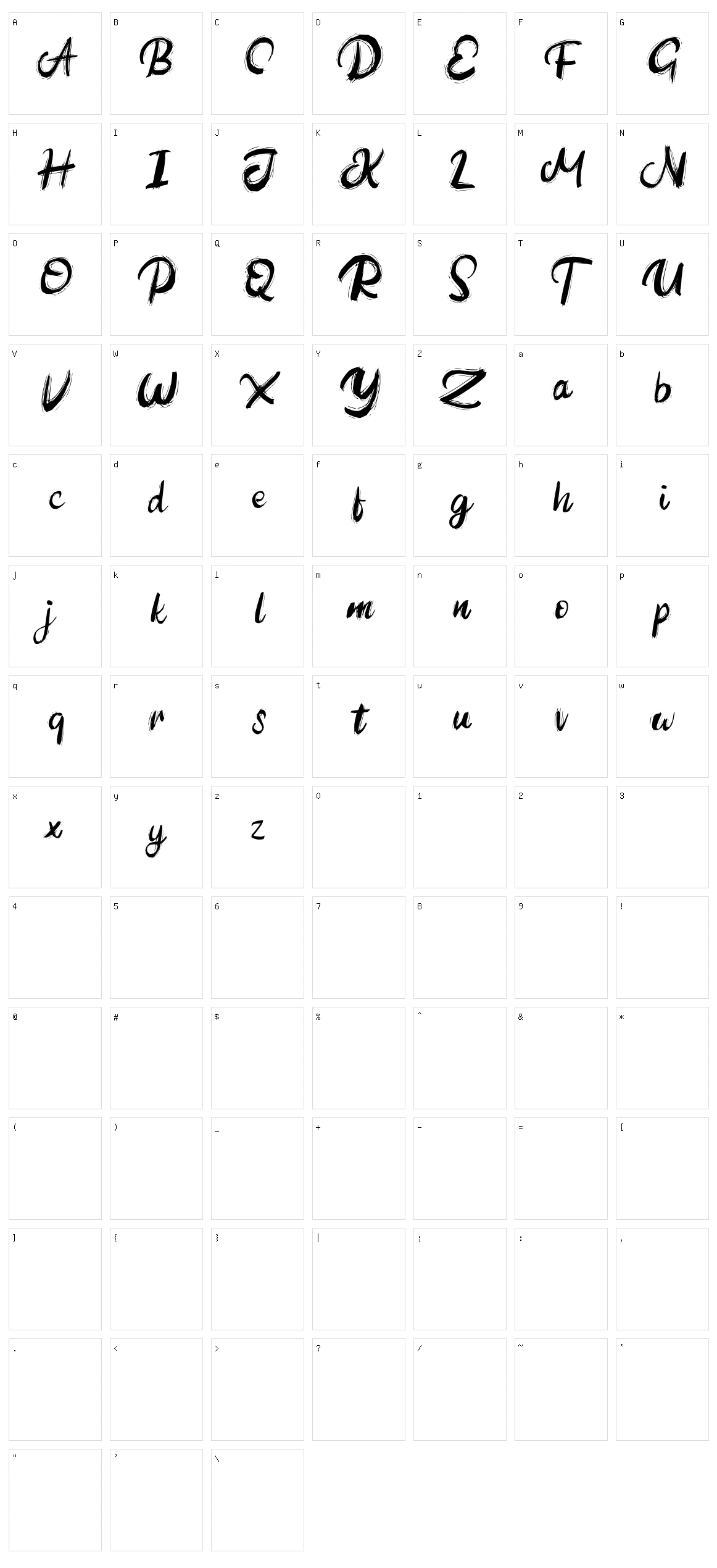 Autined Character Set