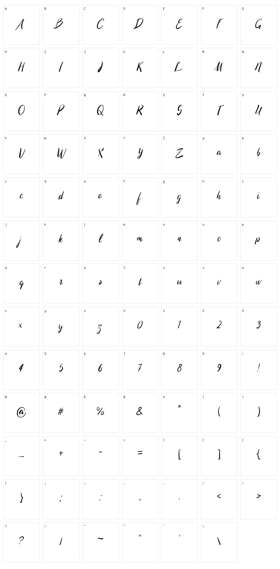 Morigana Character Set