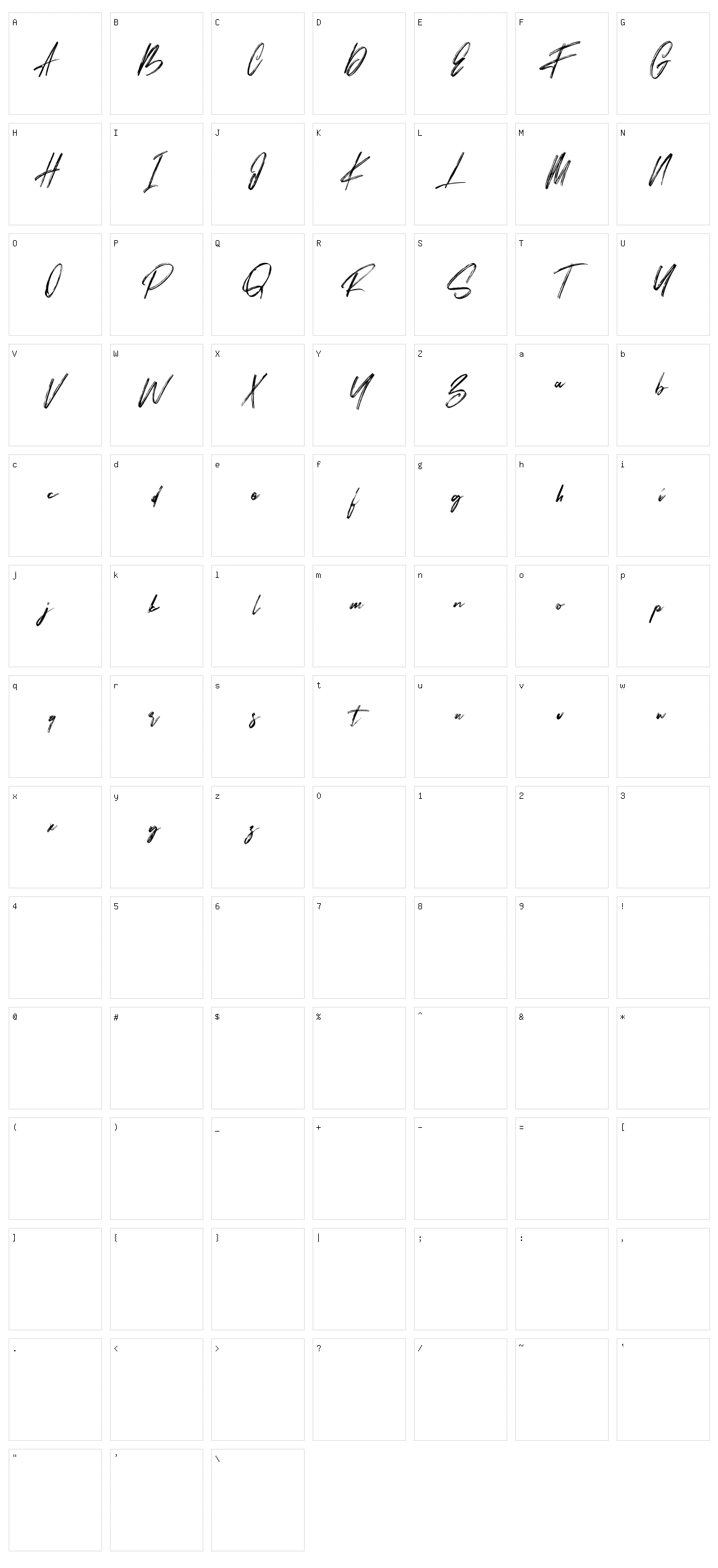 Bestro Character Set