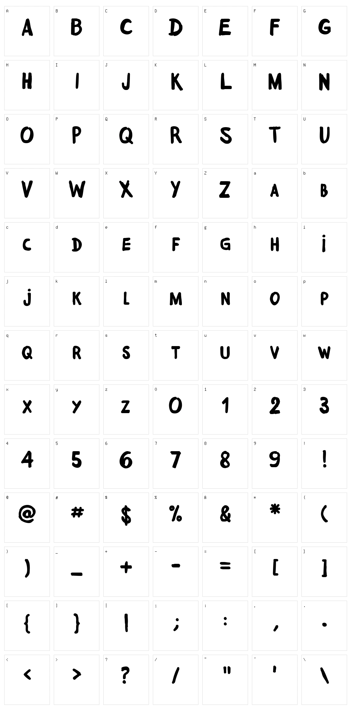 Badboy Cre Character Set