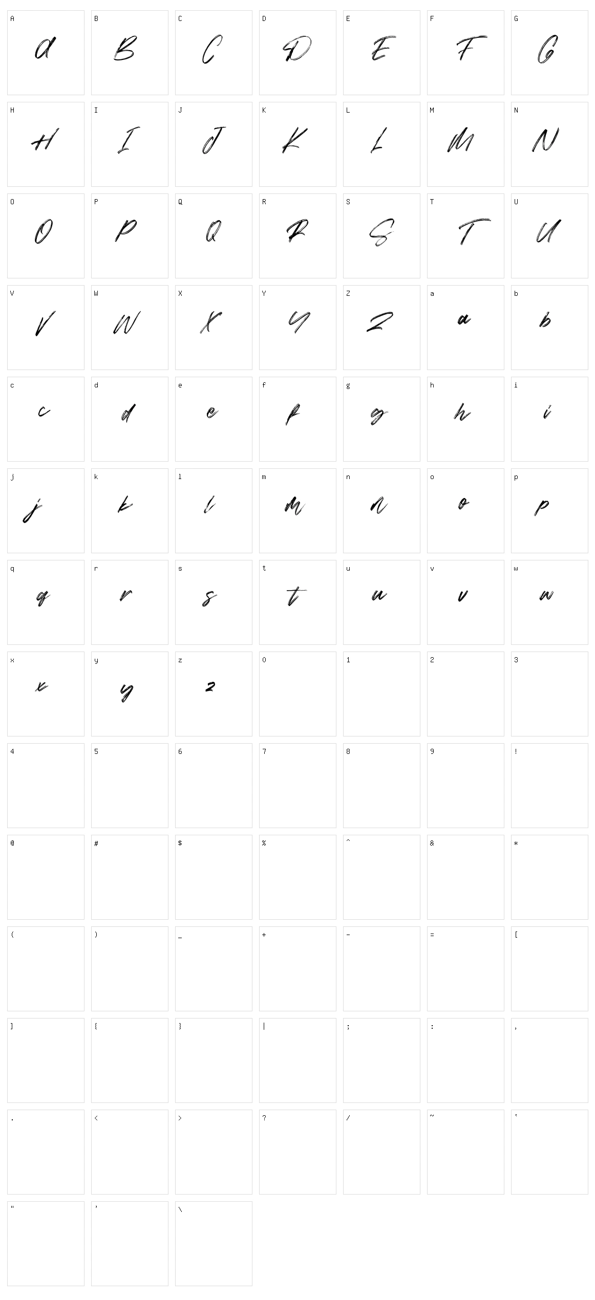 Siarons Character Set