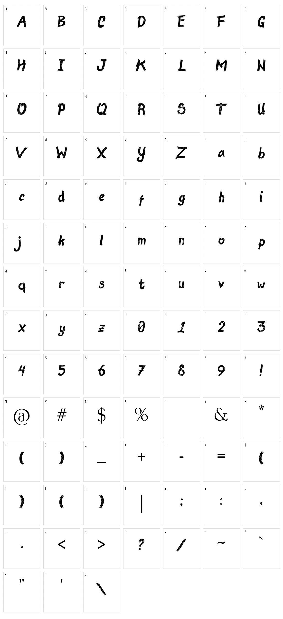 Rakugaki Character Set