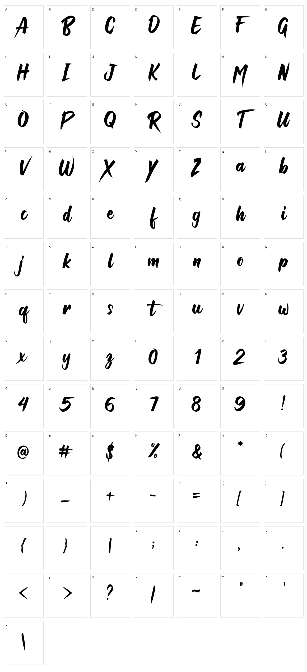 Raizen Anthem Character Set