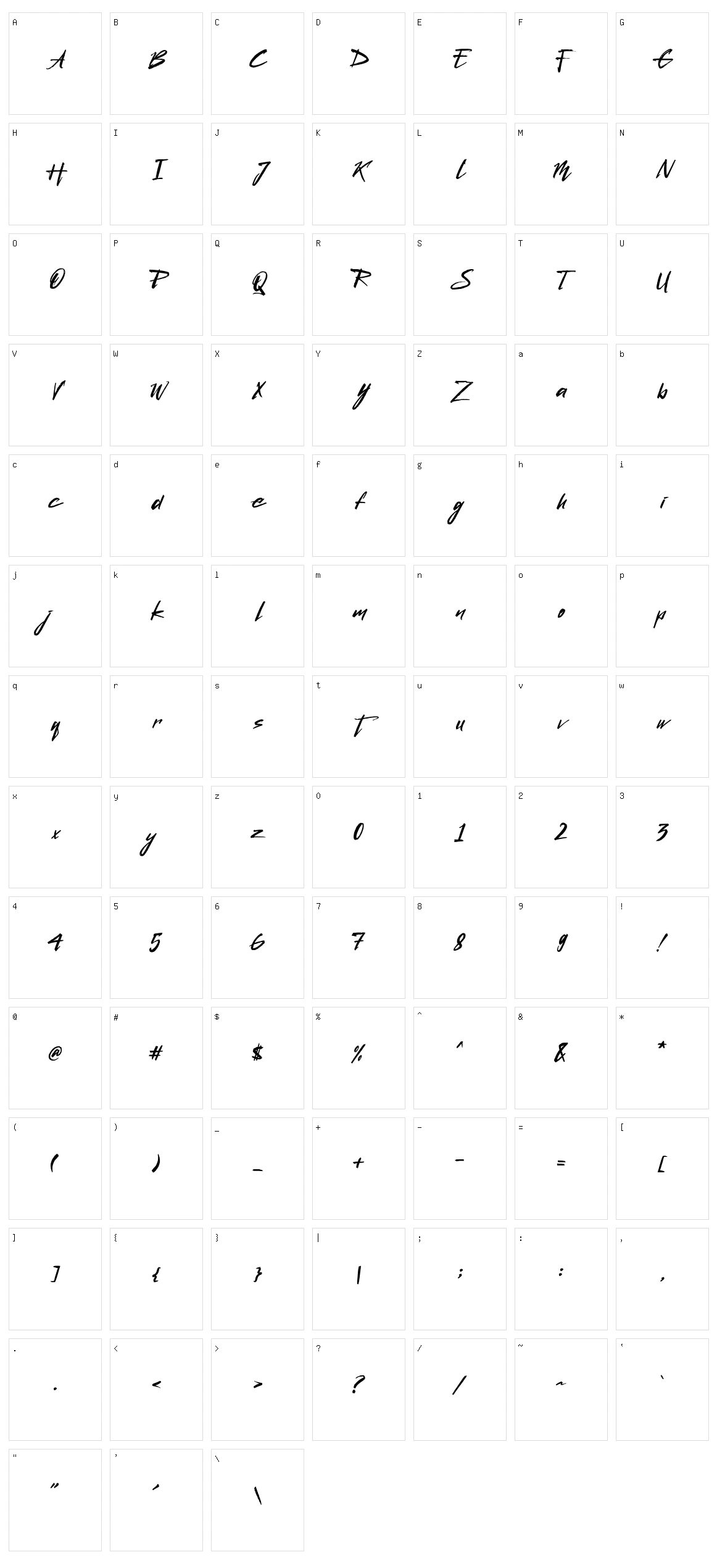 Qunka Character Set
