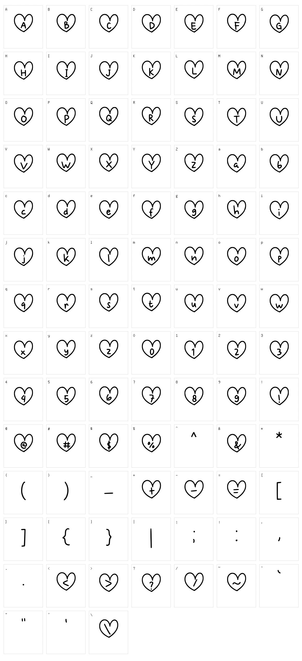 Love Cha Character Set