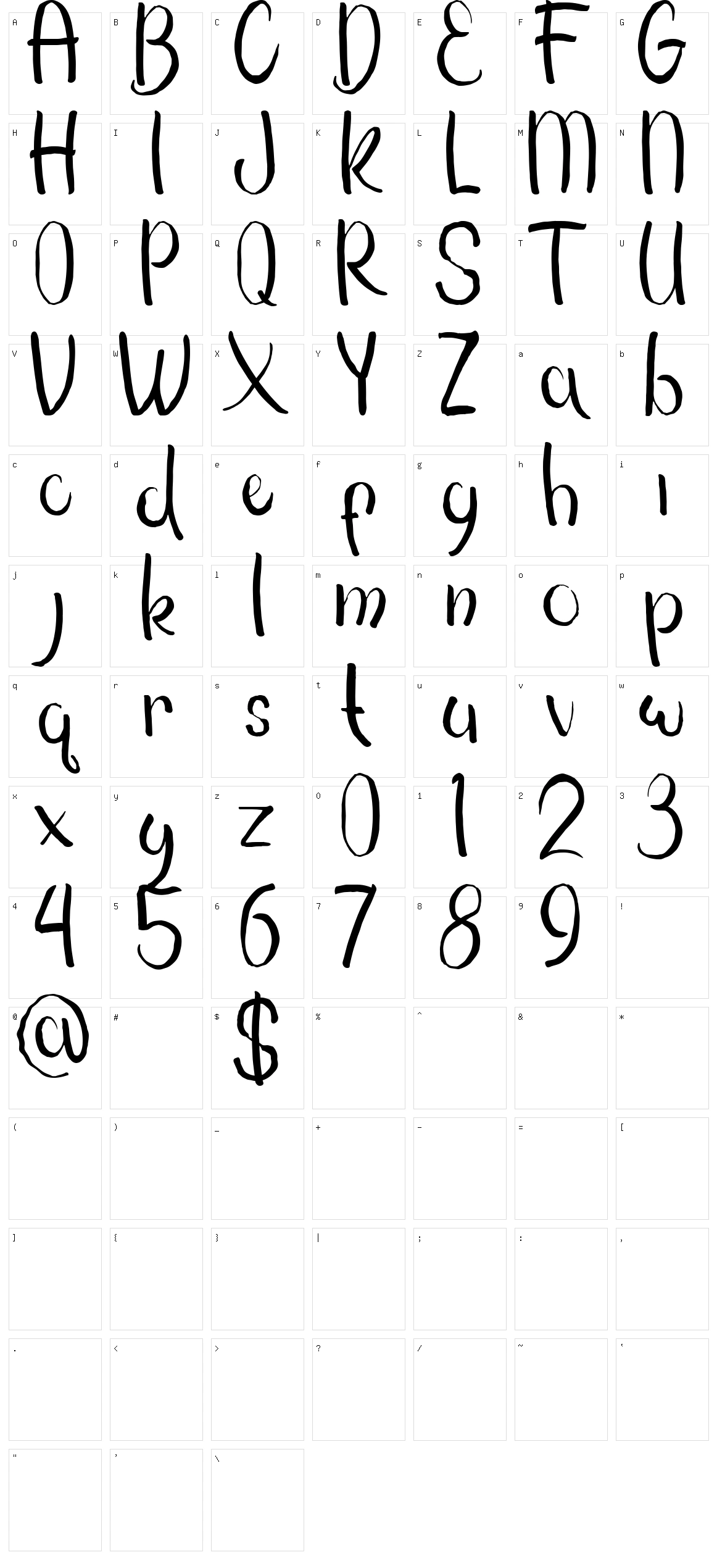 Xerox Character Set
