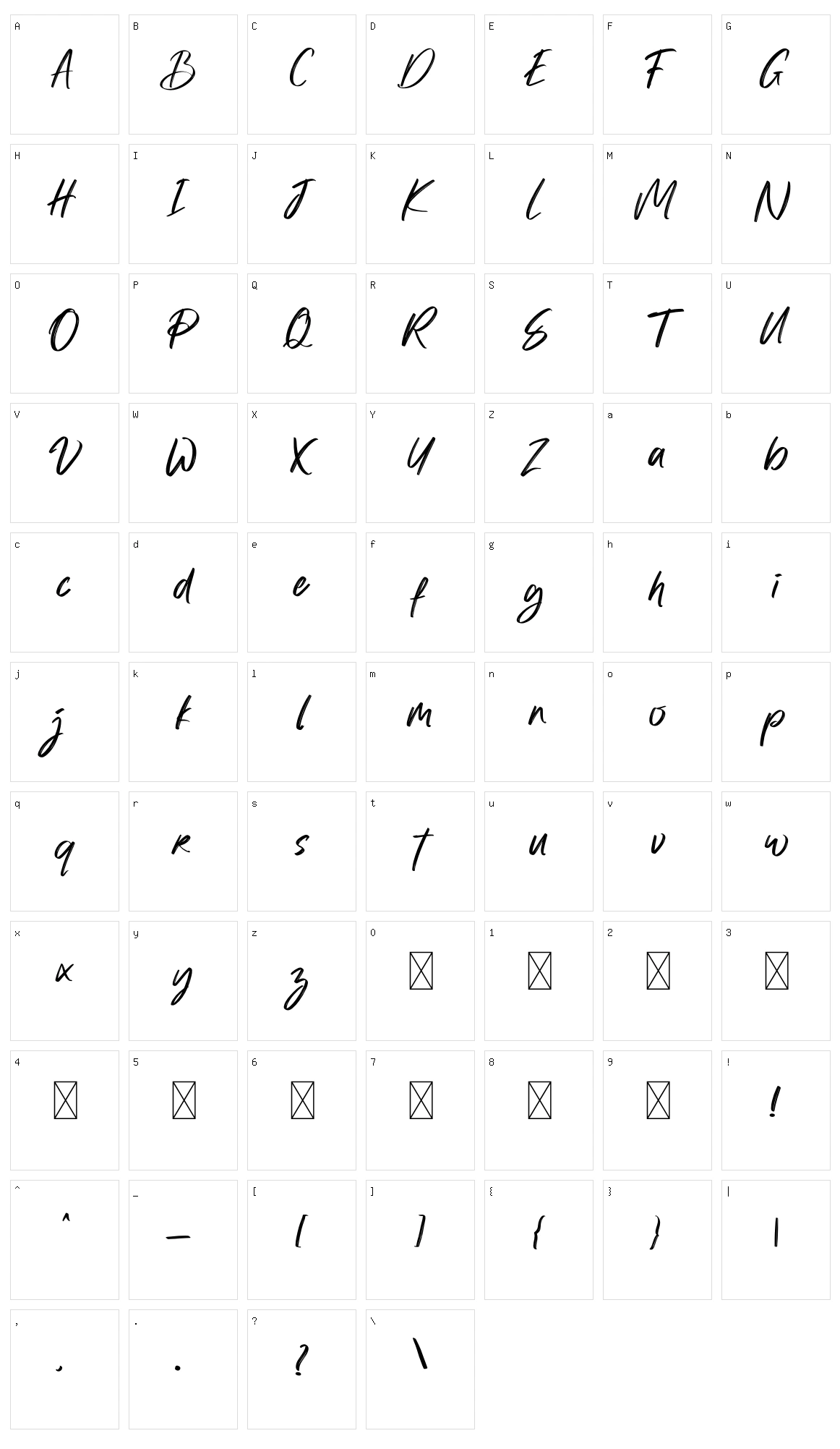 The Knitter Character Set