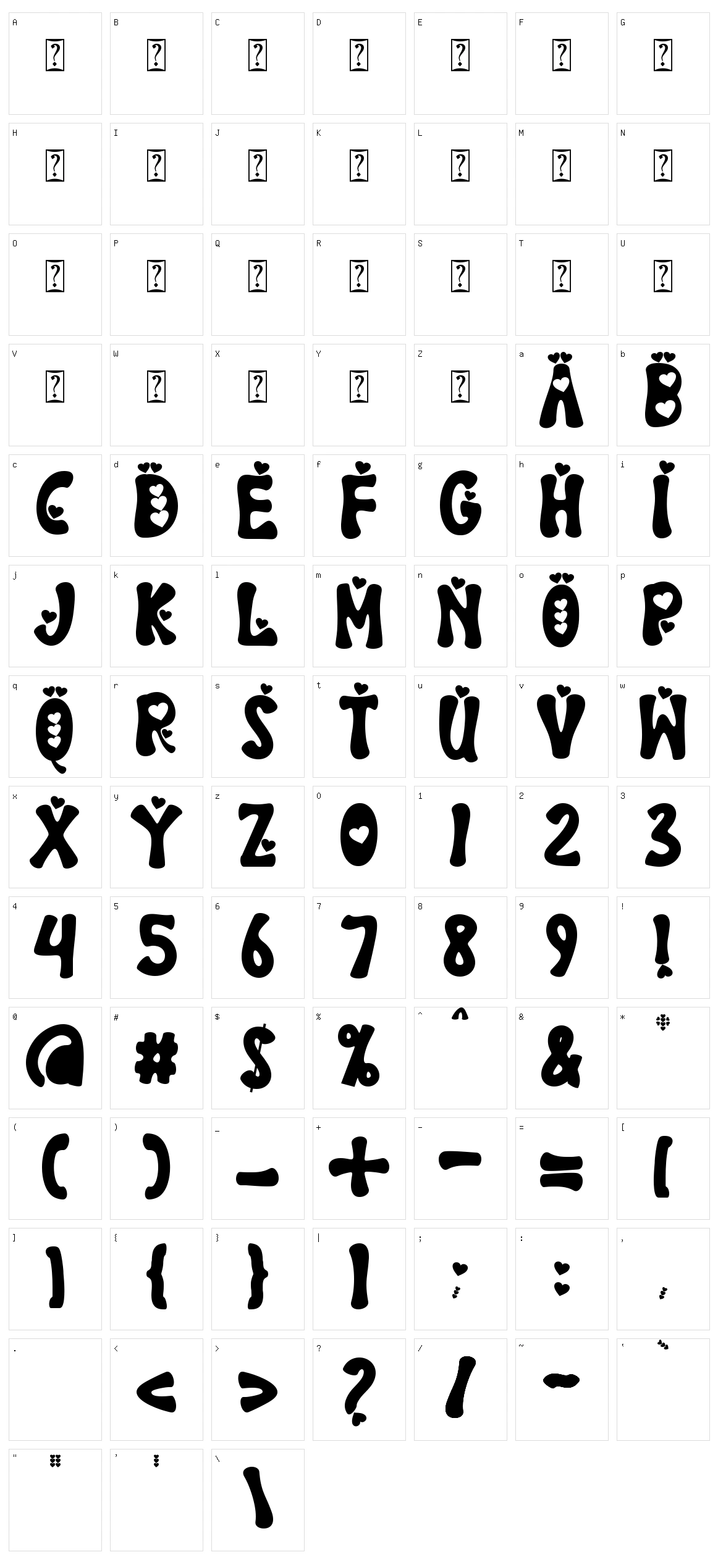 Pink Valentine Character Set