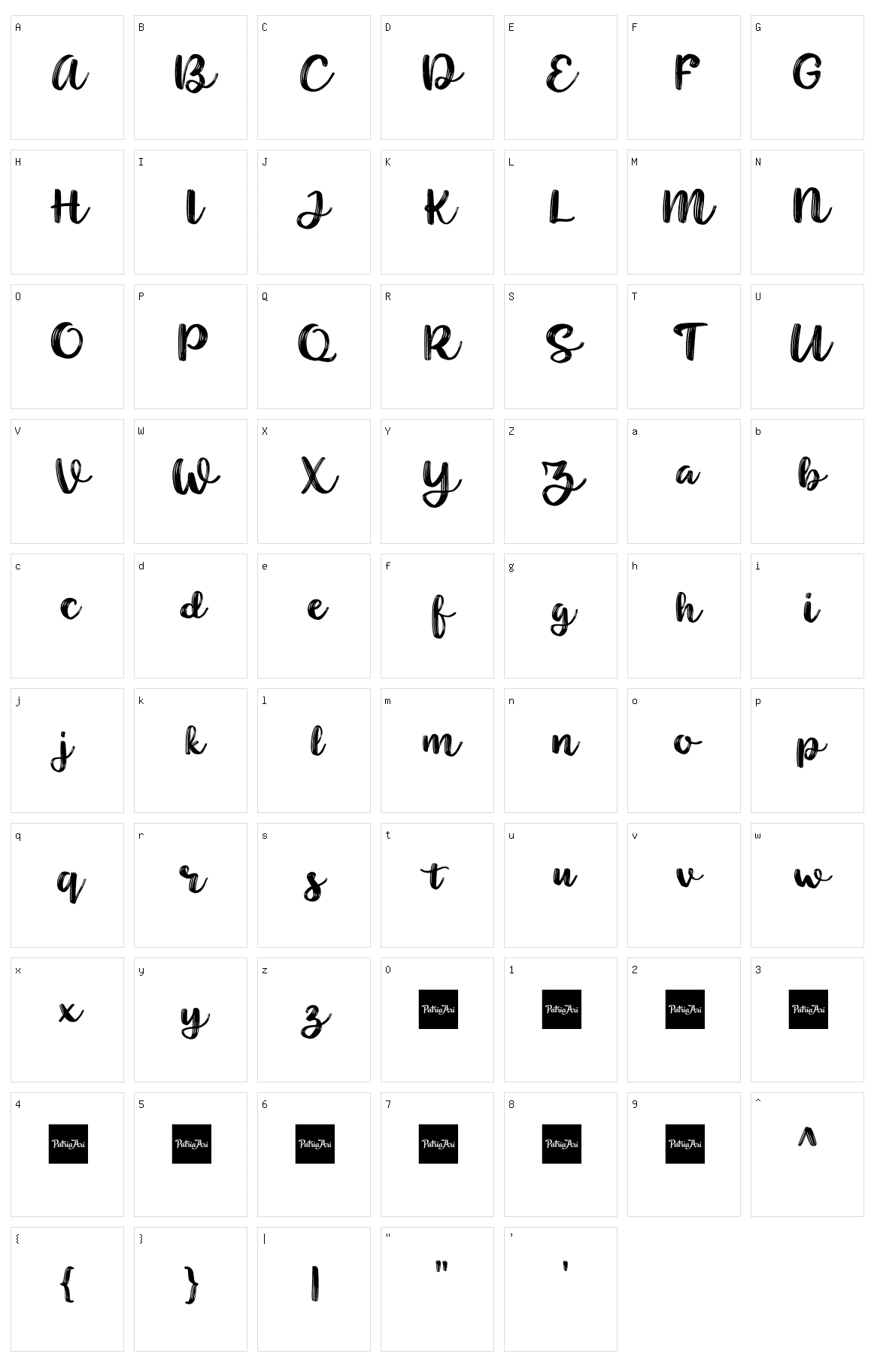 Noyram Character Set