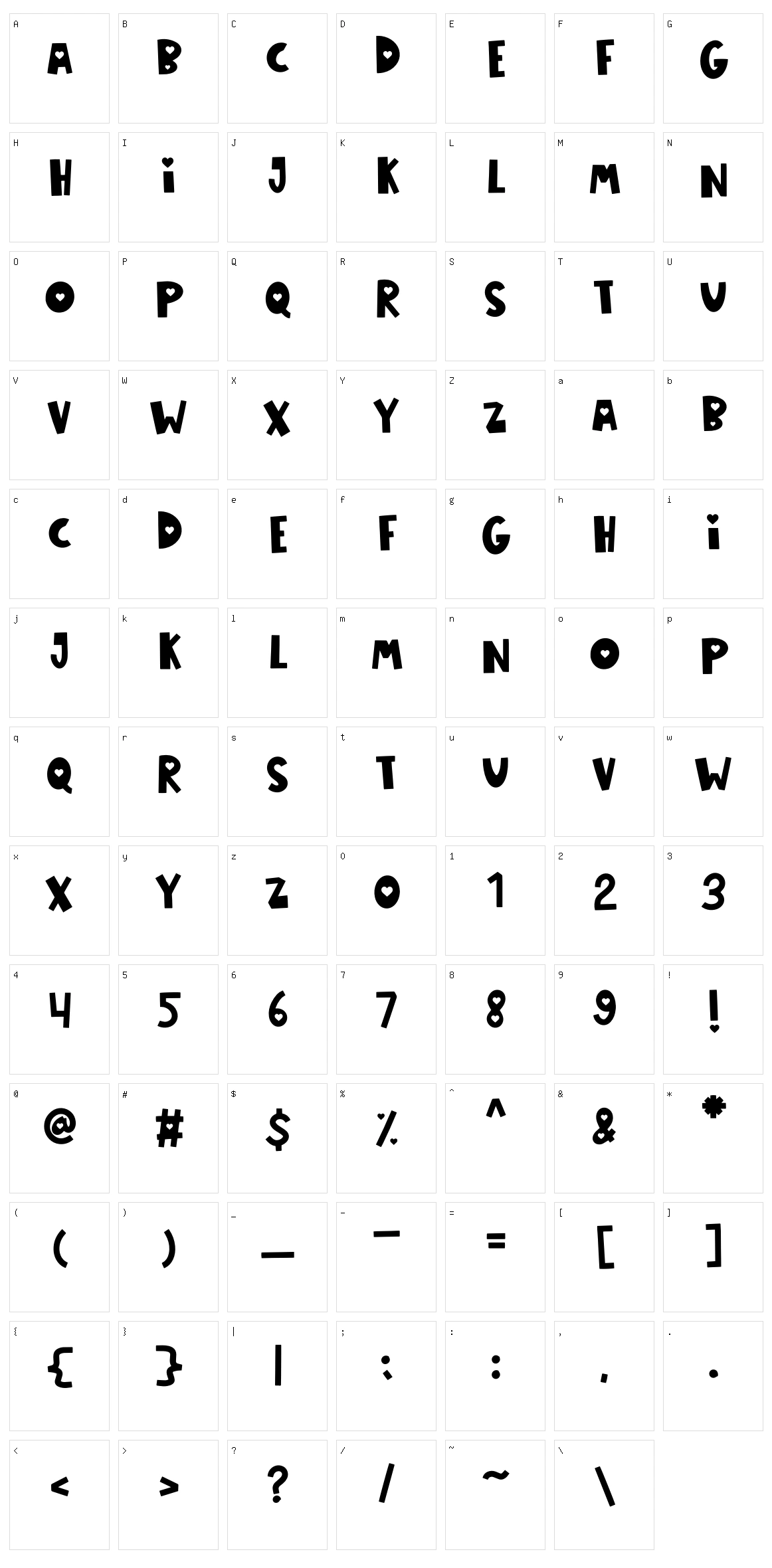 Loving Is Easy Character Set