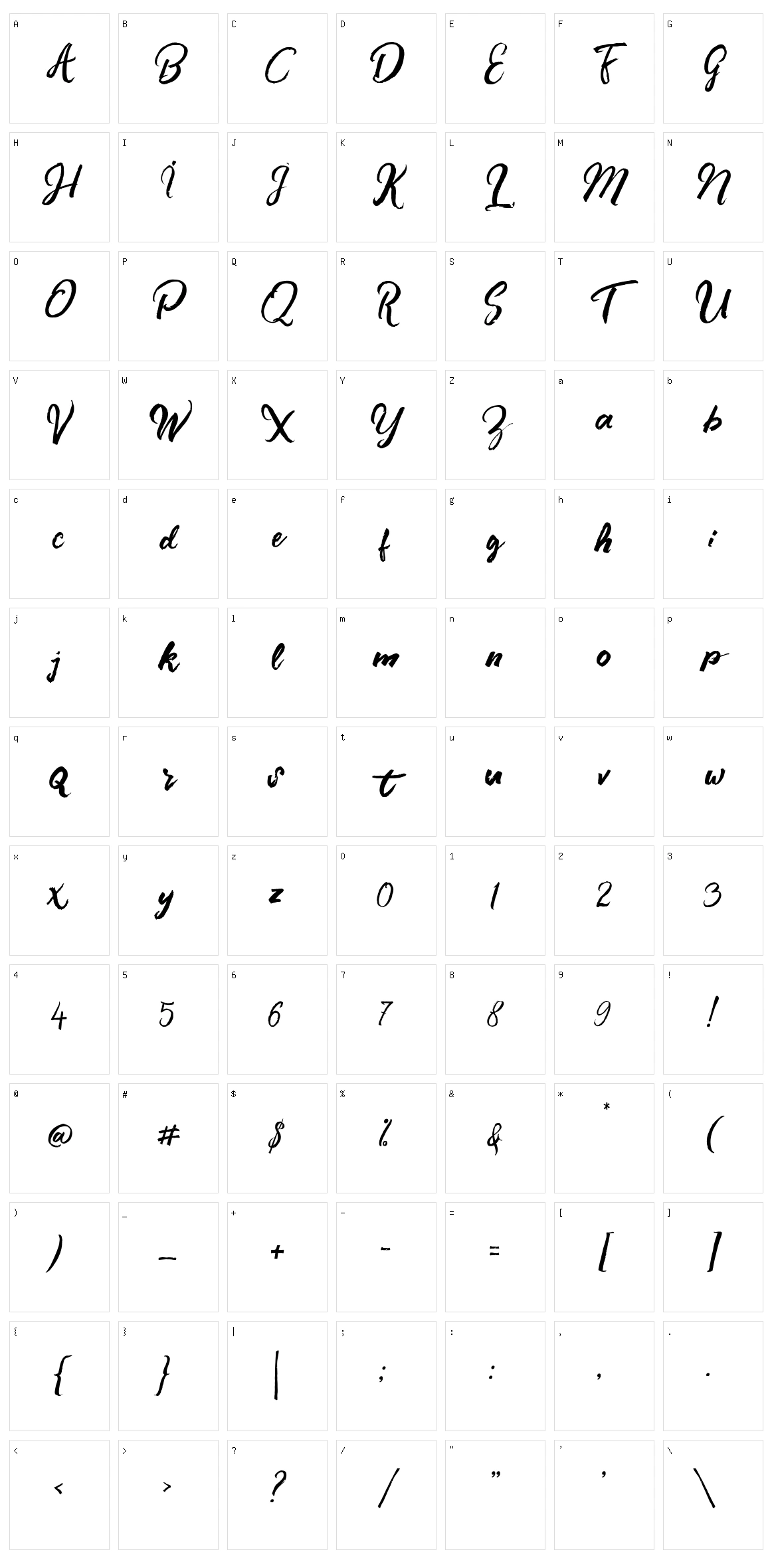 Branded Character Set