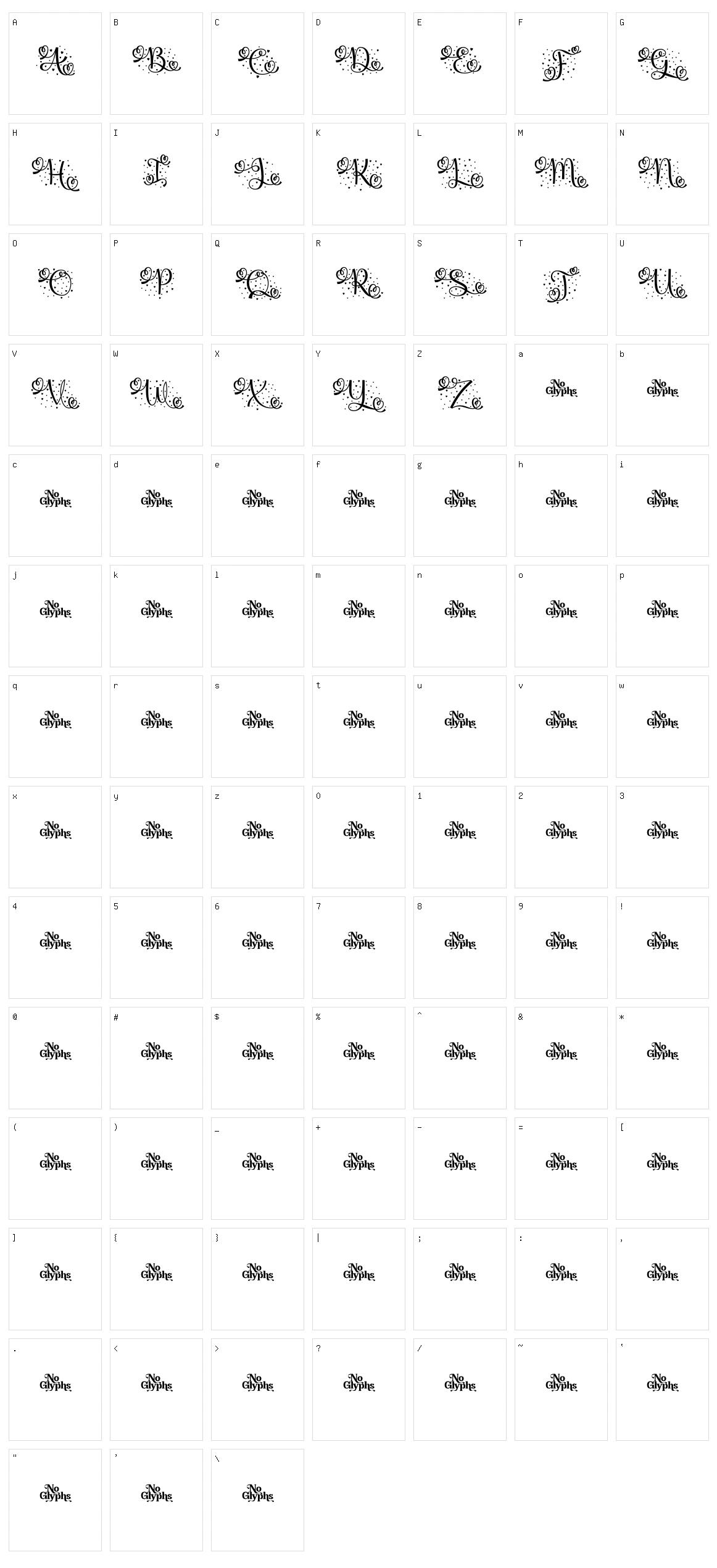 Monogram Love Character Set