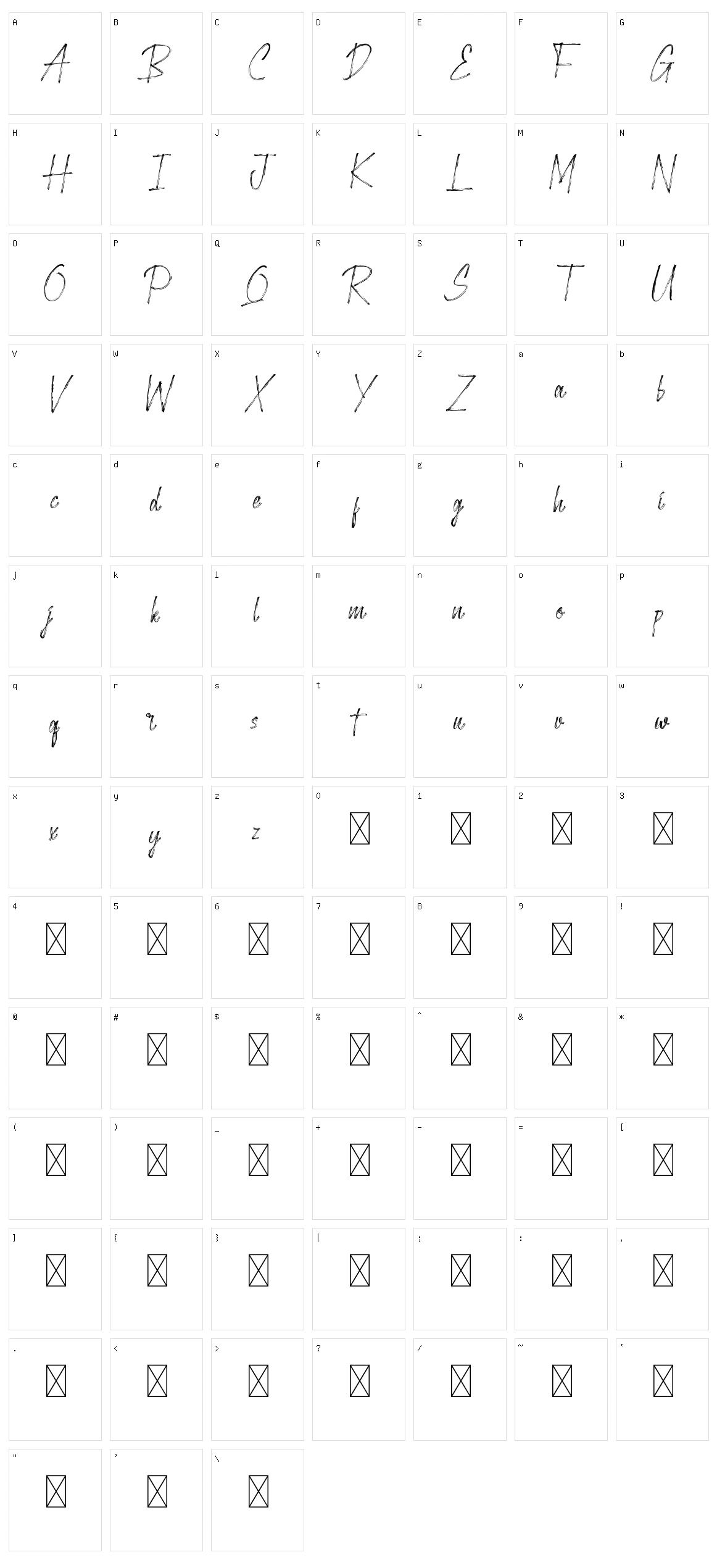 Stockholder Character Set