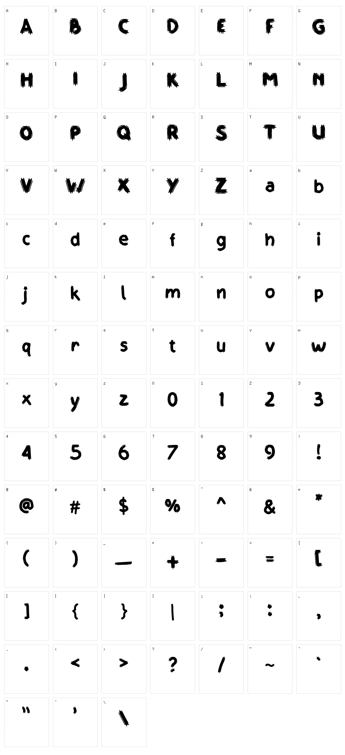 Wanderism Character Set