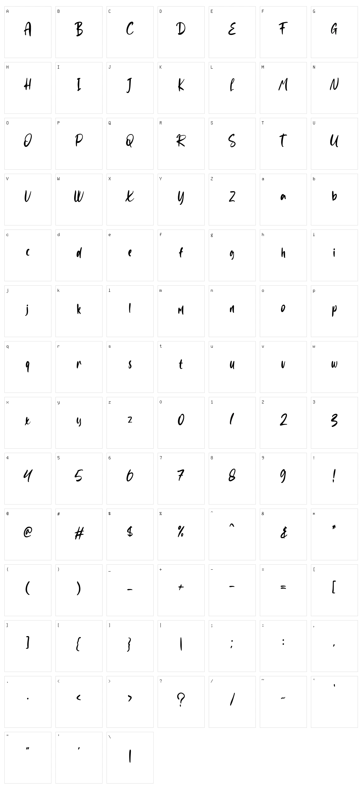 Rude Hude Character Set