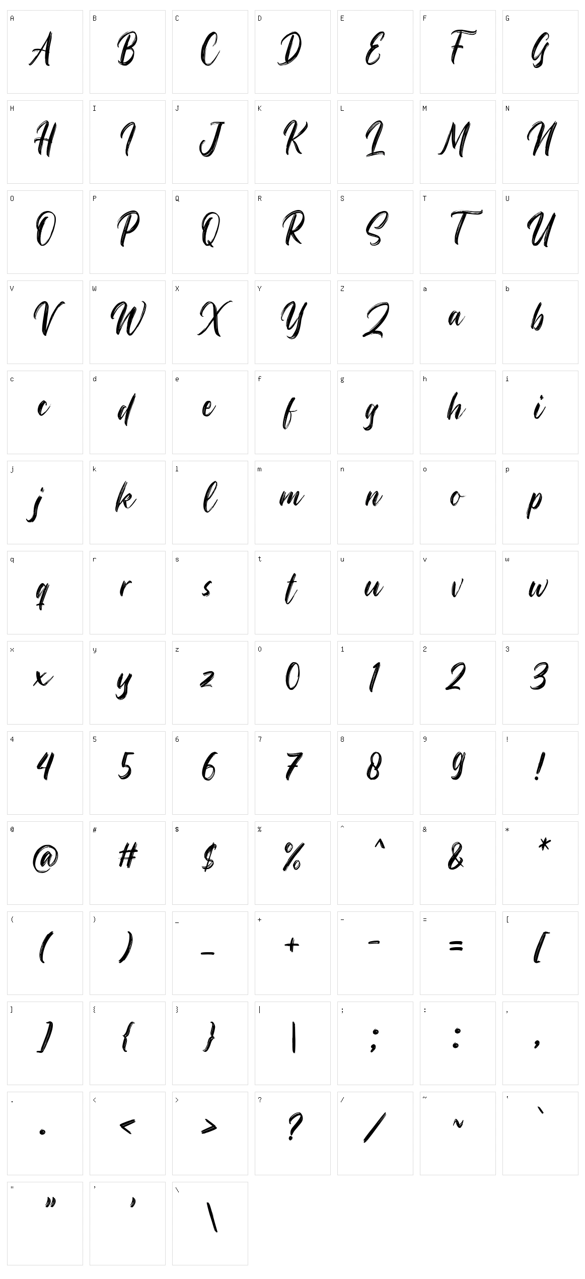 Rostheroid Character Set