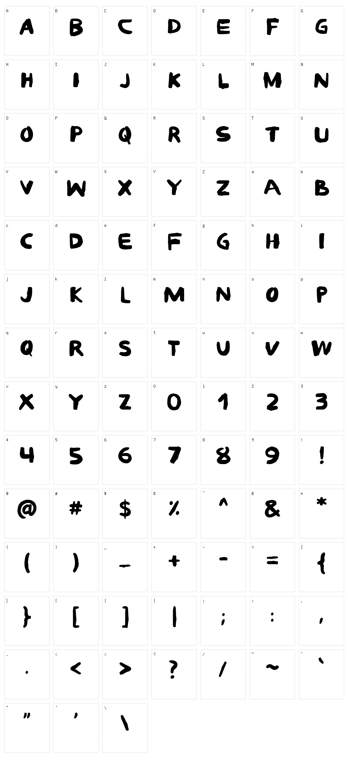 Vandalism Character Set