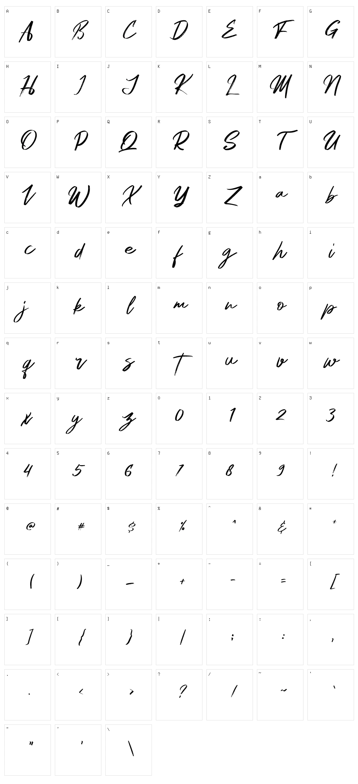 Mastery Character Set