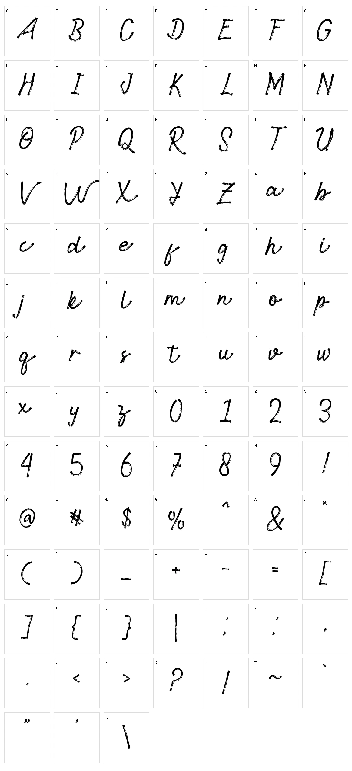 Richat Character Set