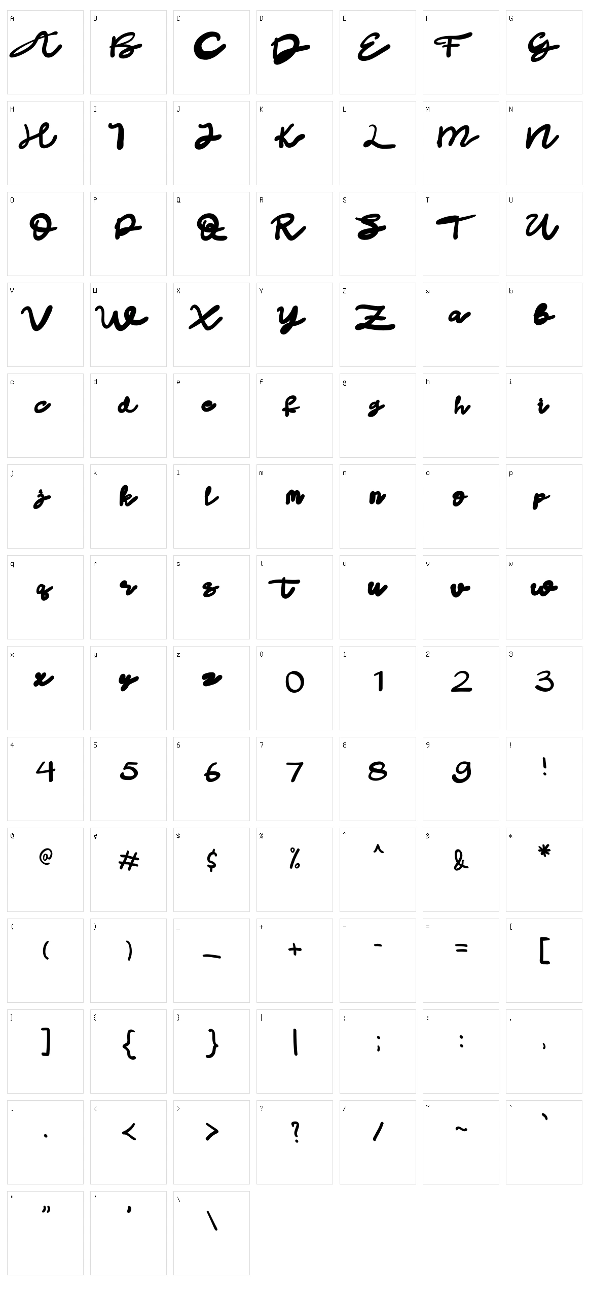 Dark Night Character Set