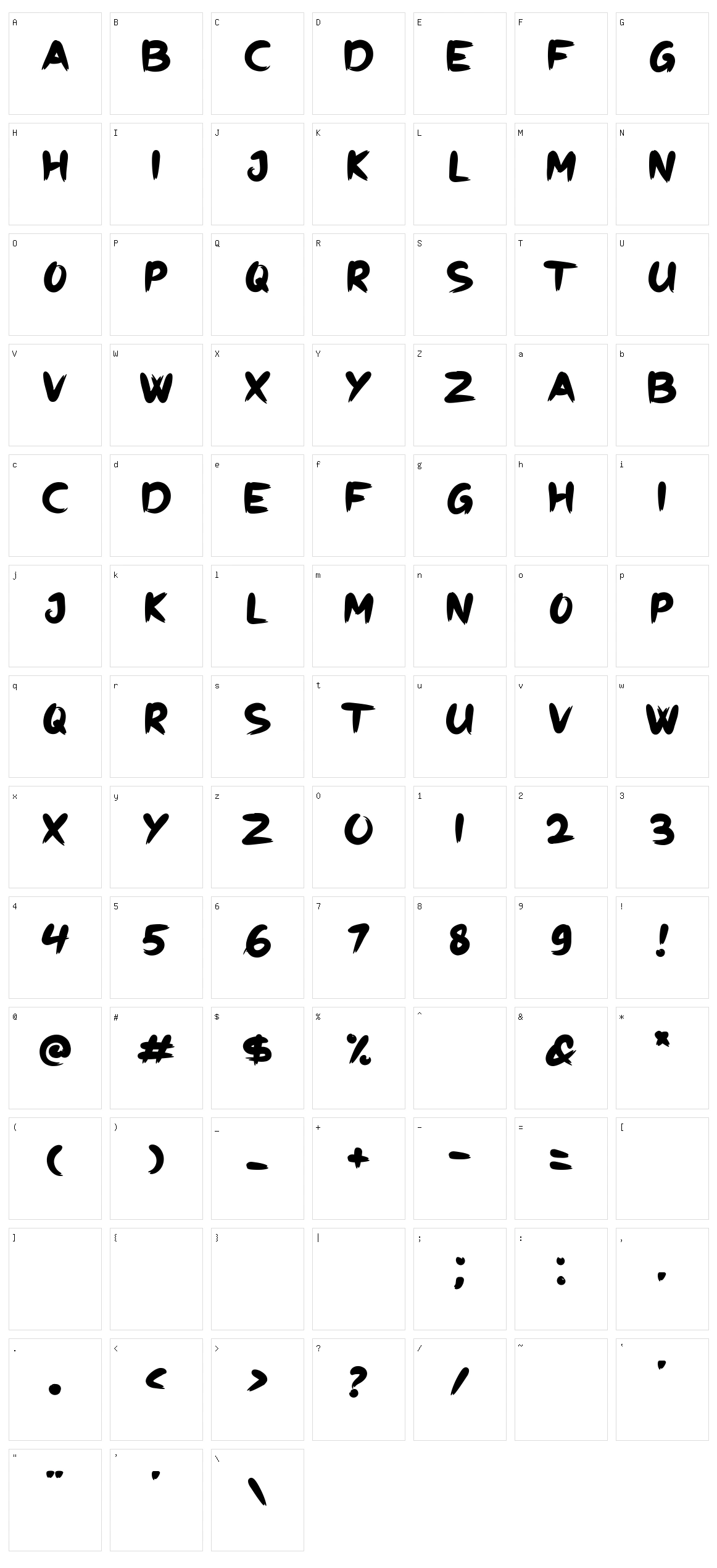 Jurik Character Set