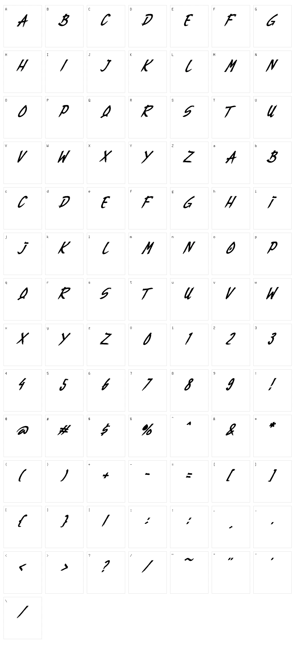 Rebuilt Character Set