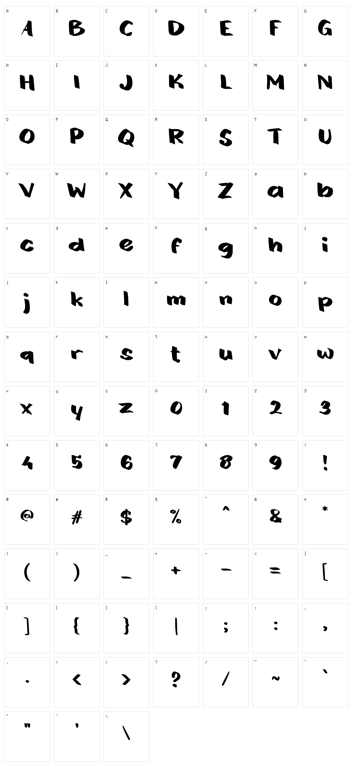 b Backpack Character Set