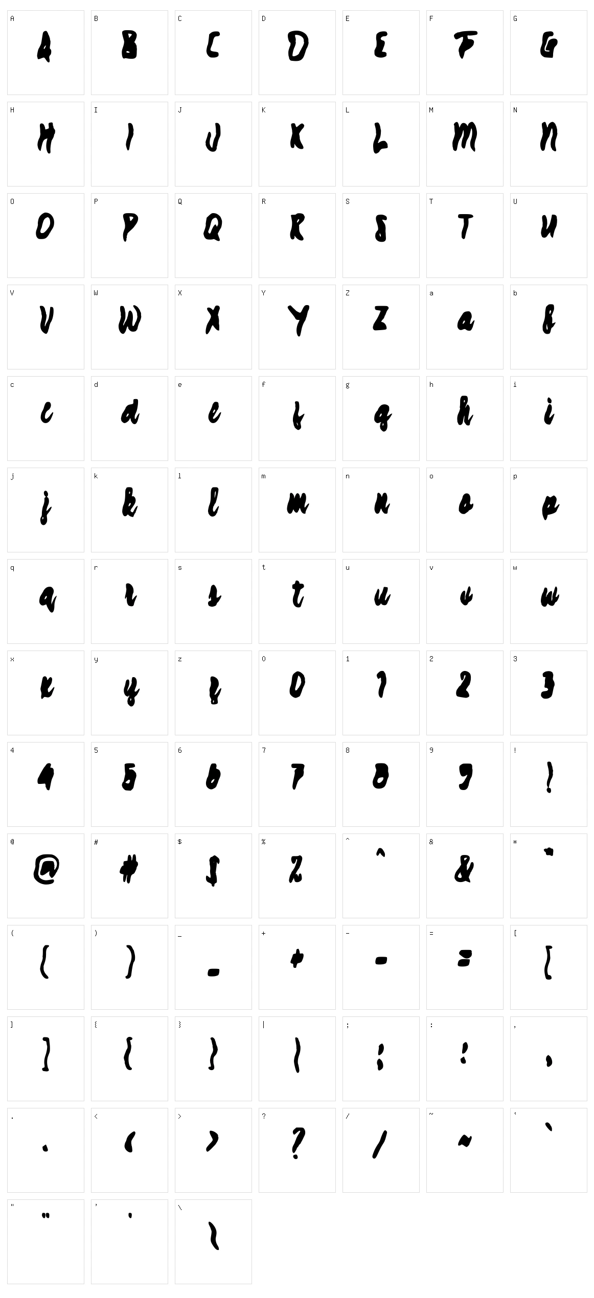 c Capilan Character Set