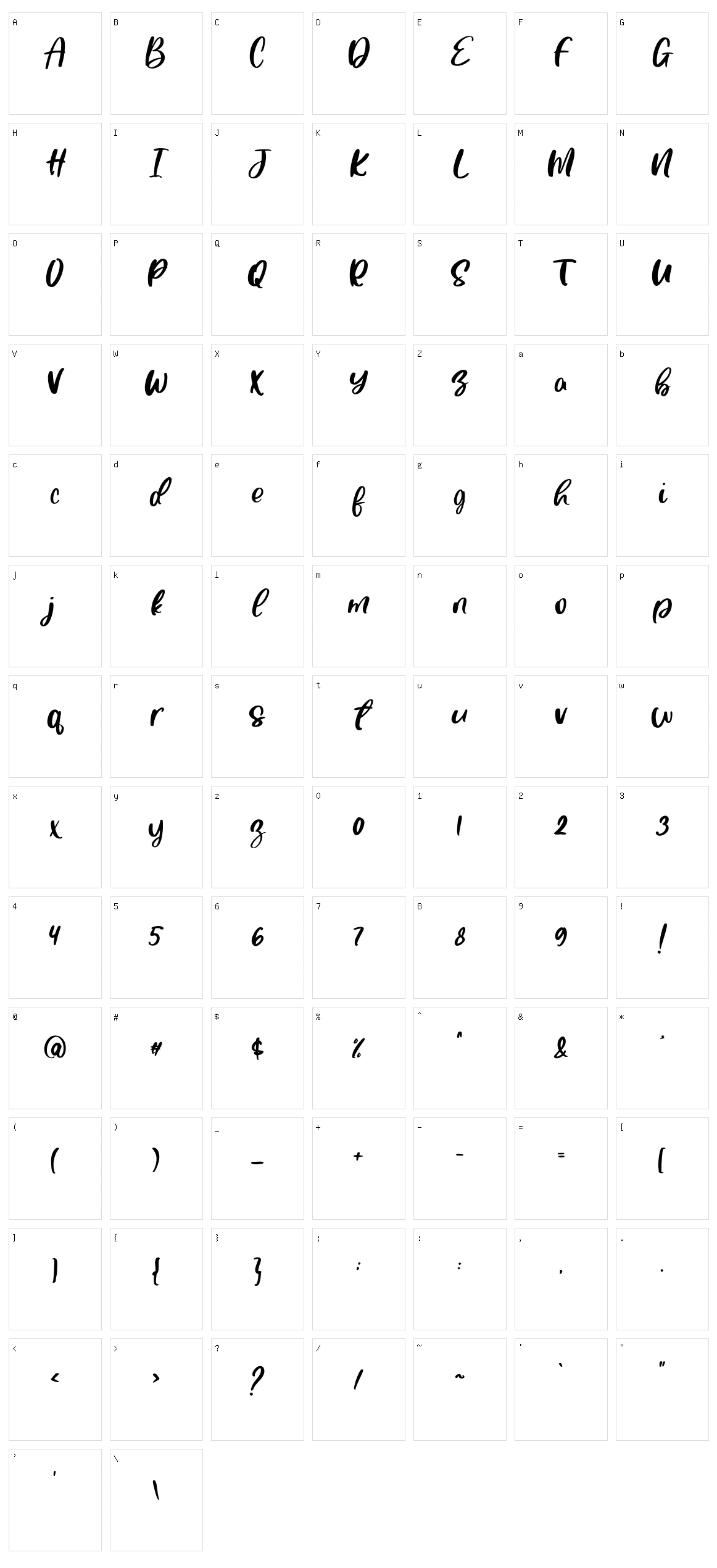 Super Cempluk Character Set