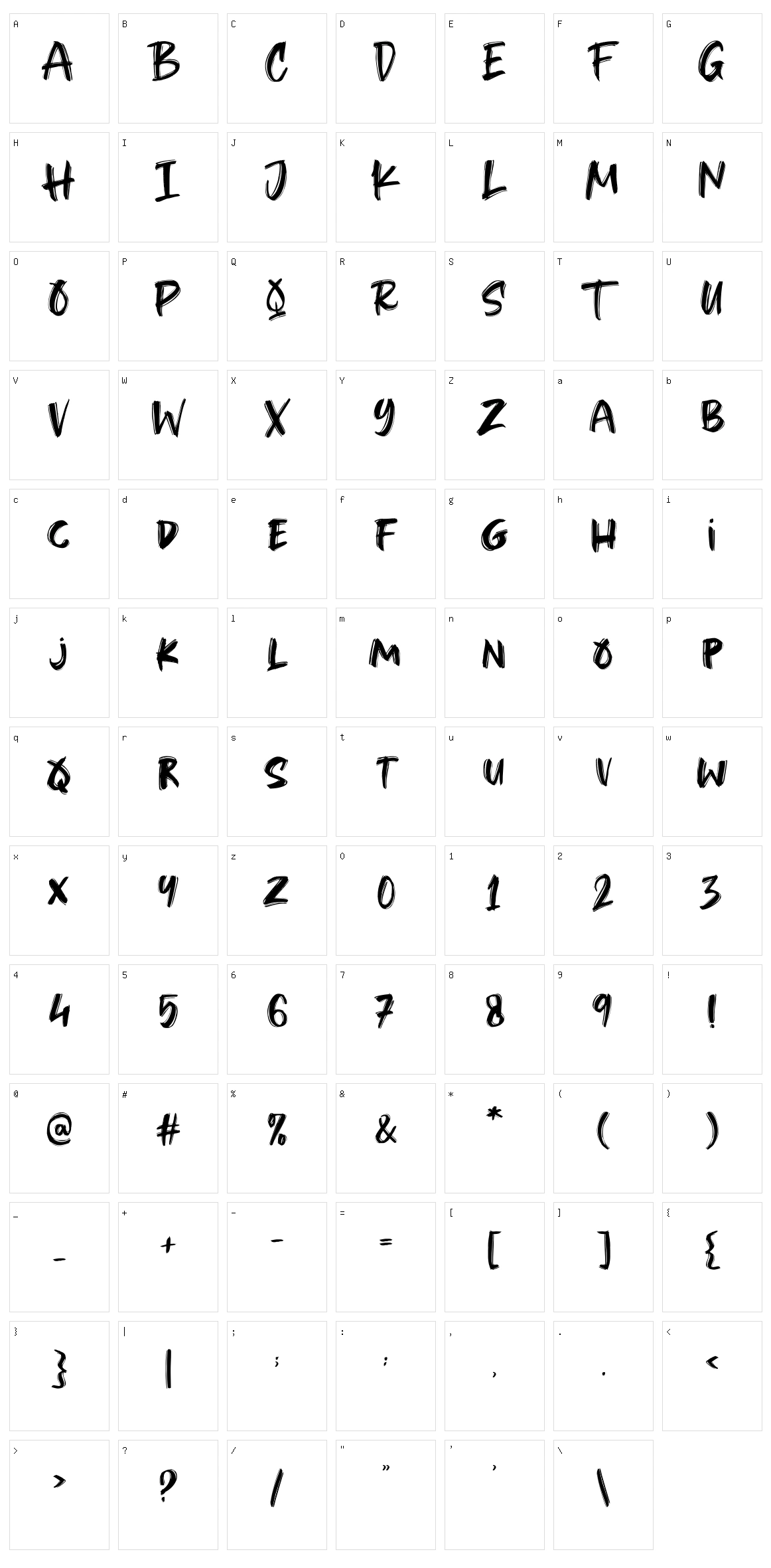 Beat Drop Character Set
