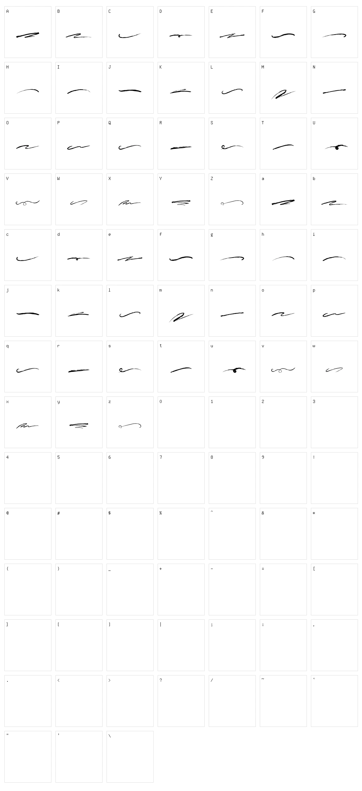 Jared Character Set