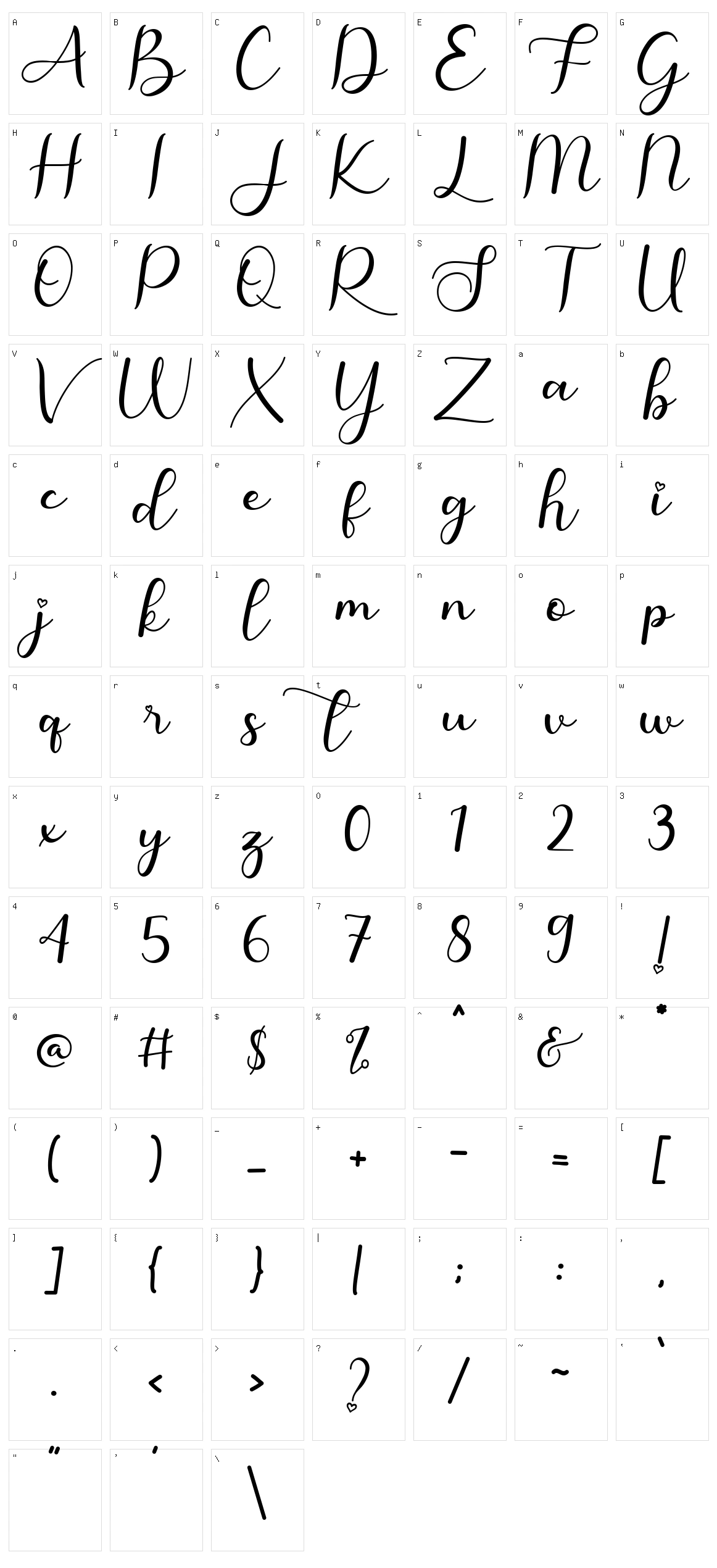 Pretty Valentine Character Set