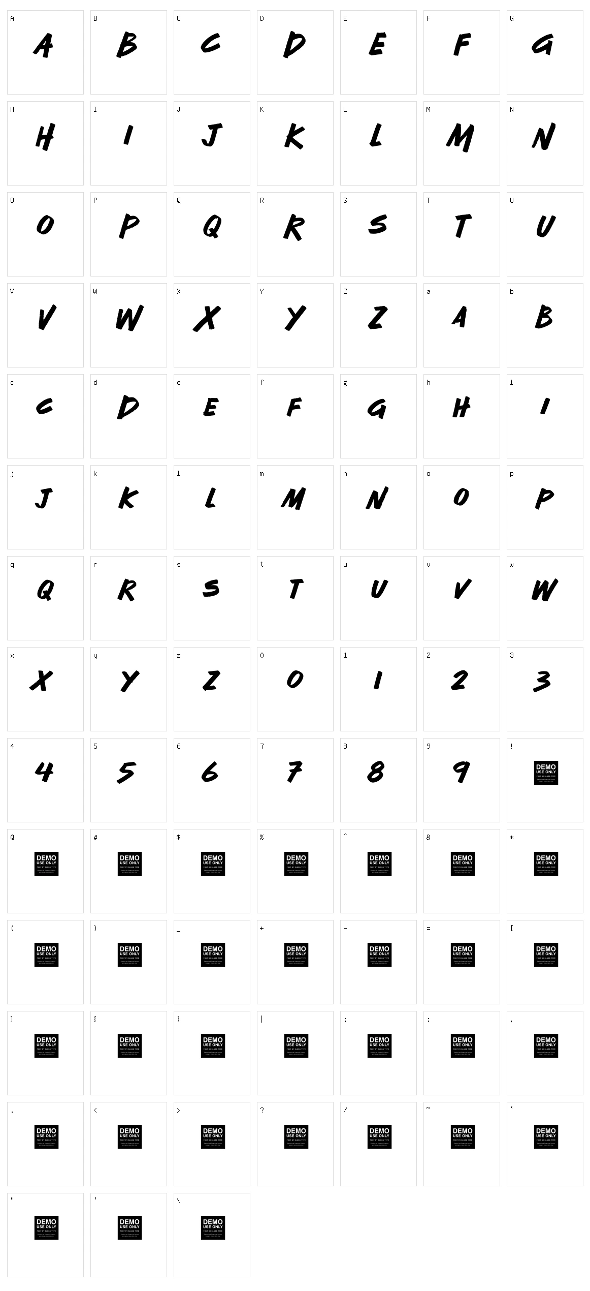 Free Minded Character Set