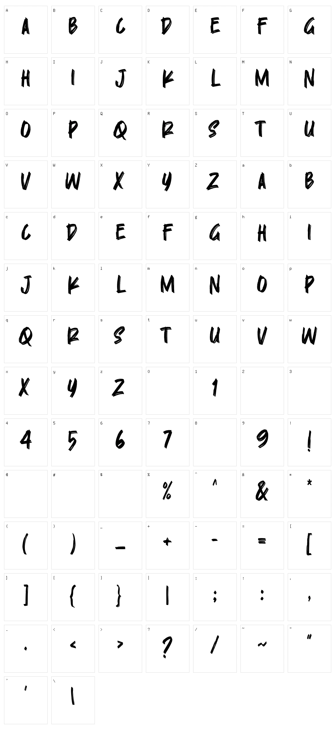 Skylarr Scott Character Set