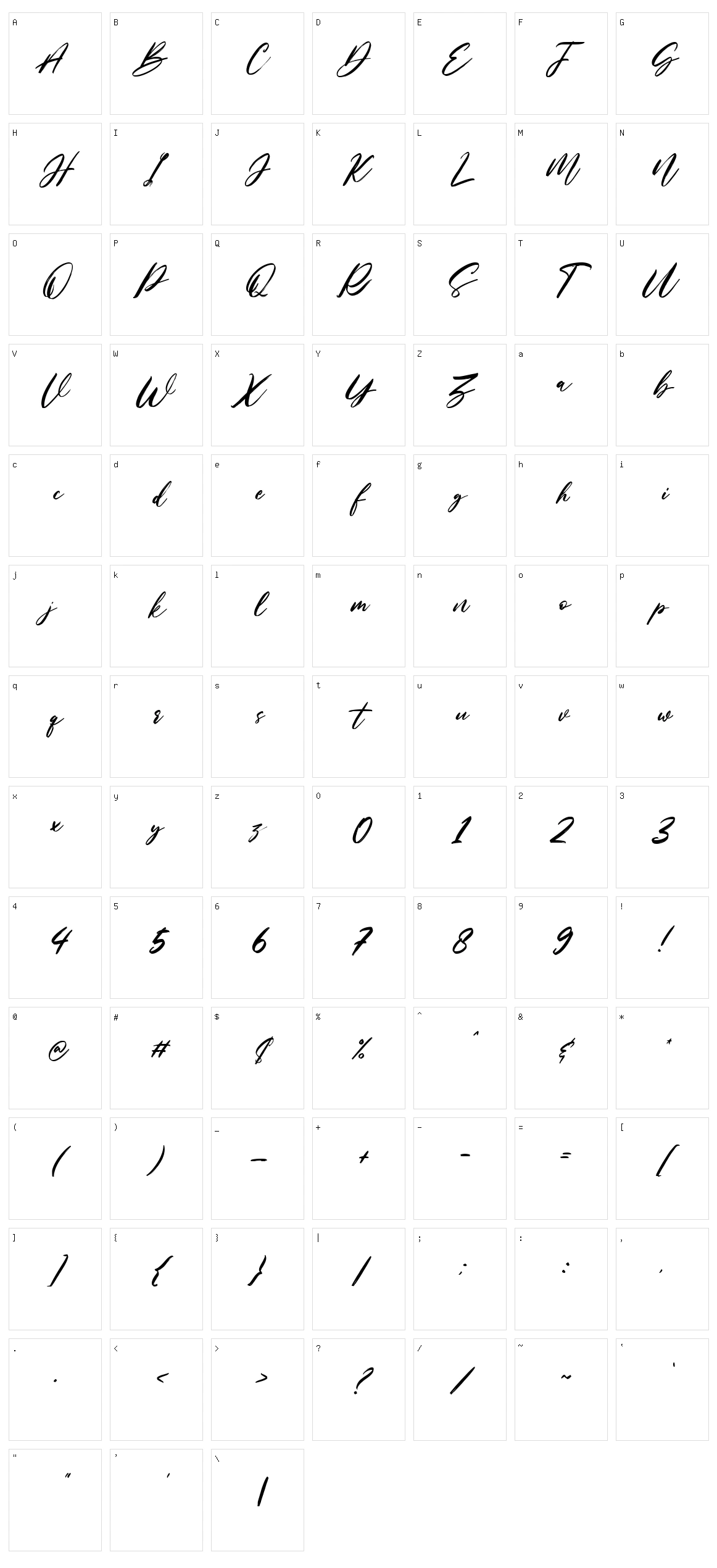 Nastyflashy Character Set