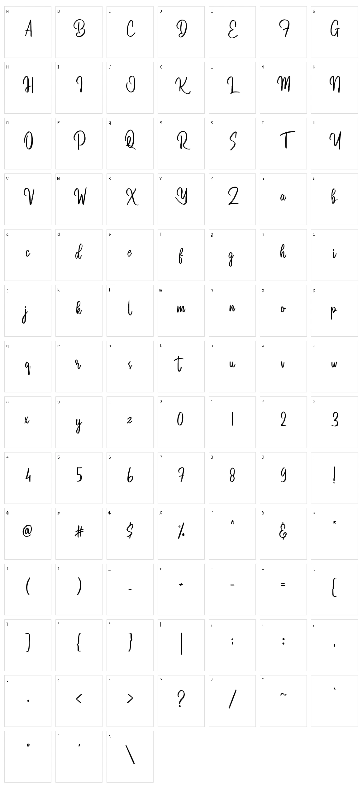 The Gaston Swisea Character Set