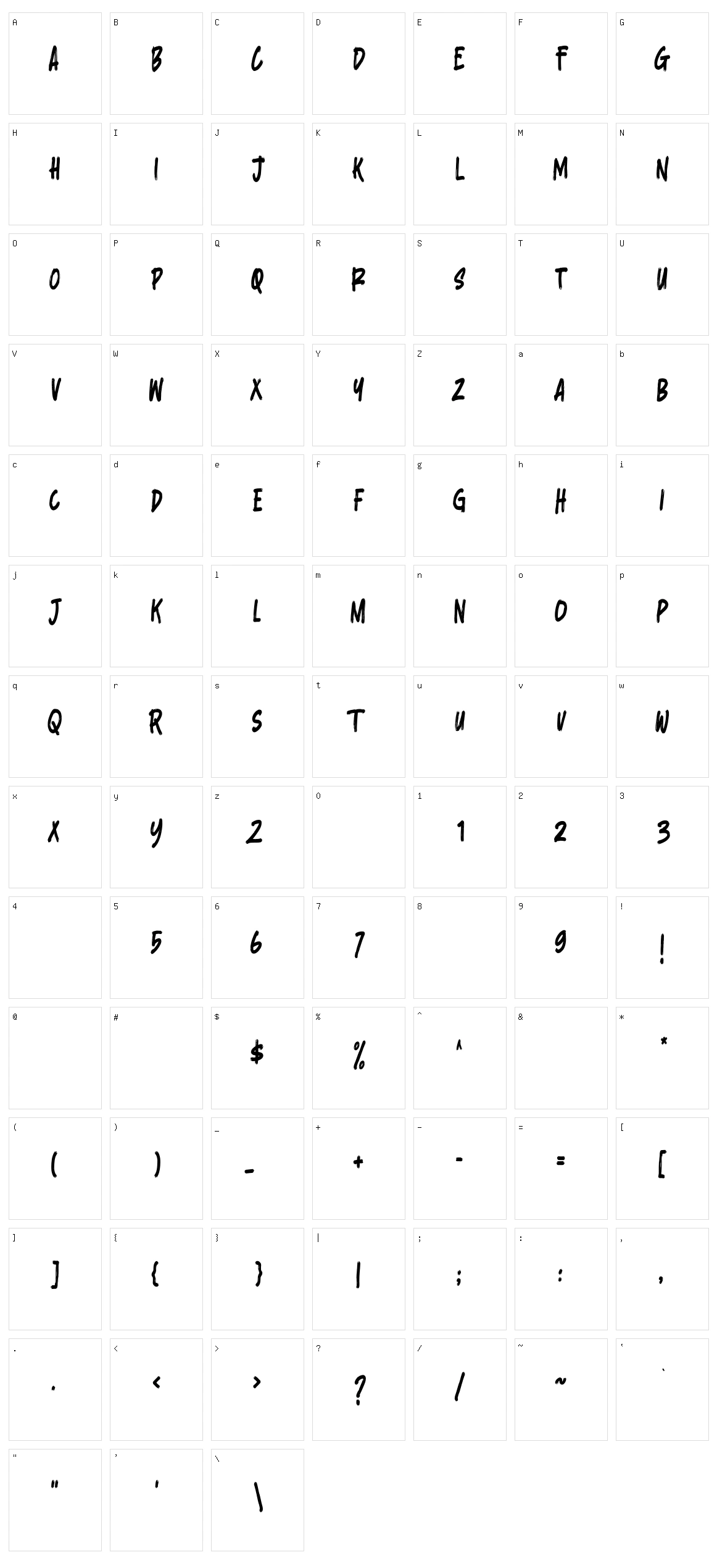 Irrational Character Set