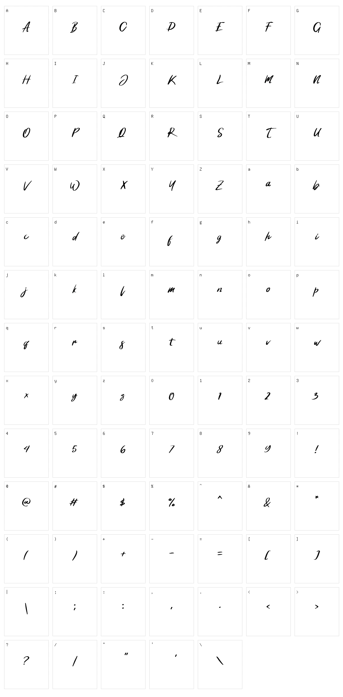 Qonetha Character Set