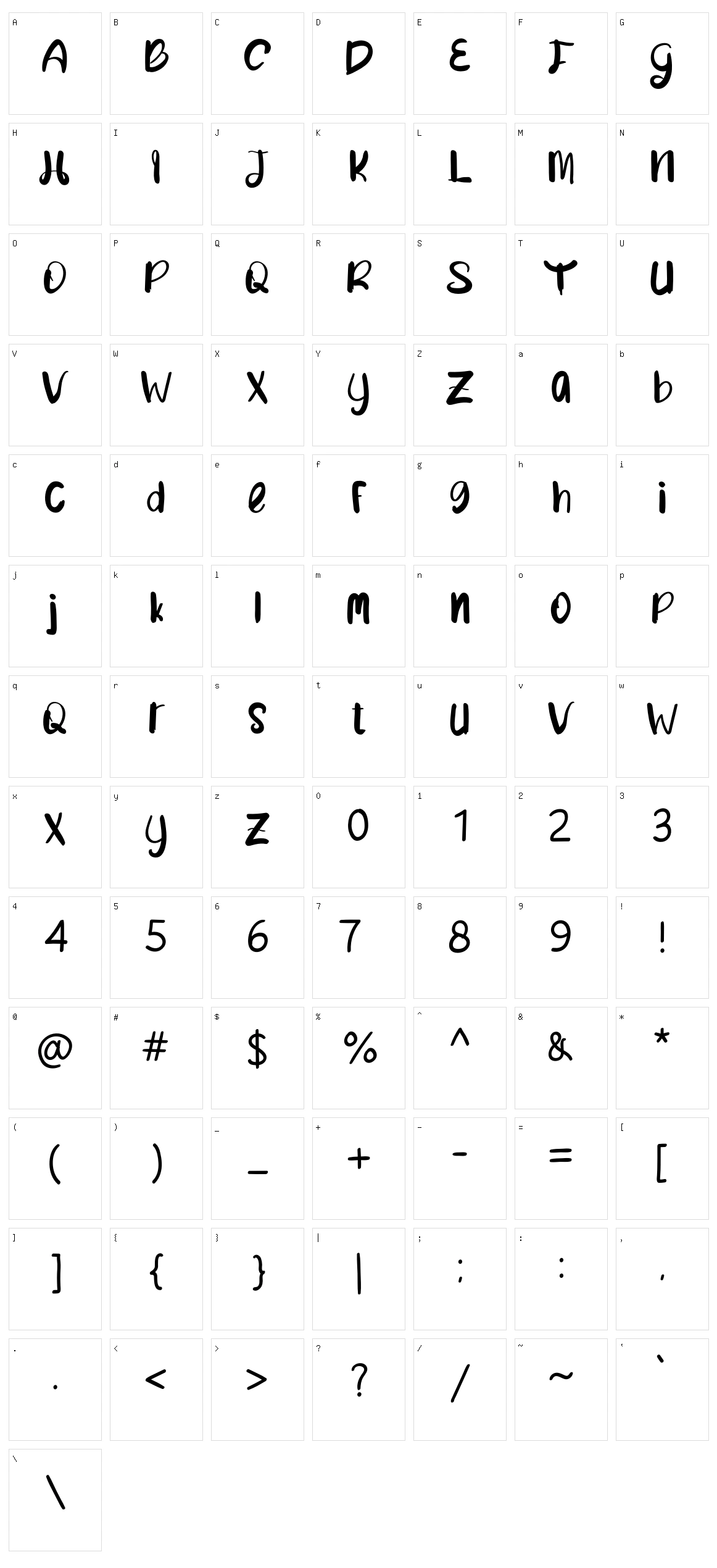 The Horison Character Set