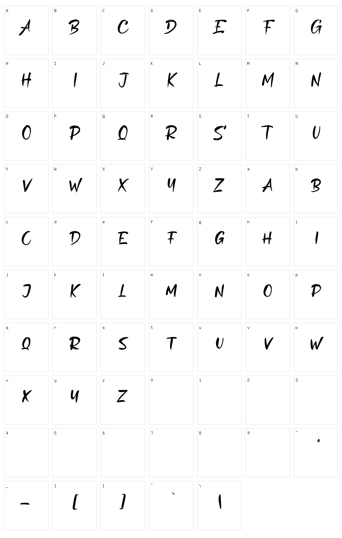 The Barkers Character Set