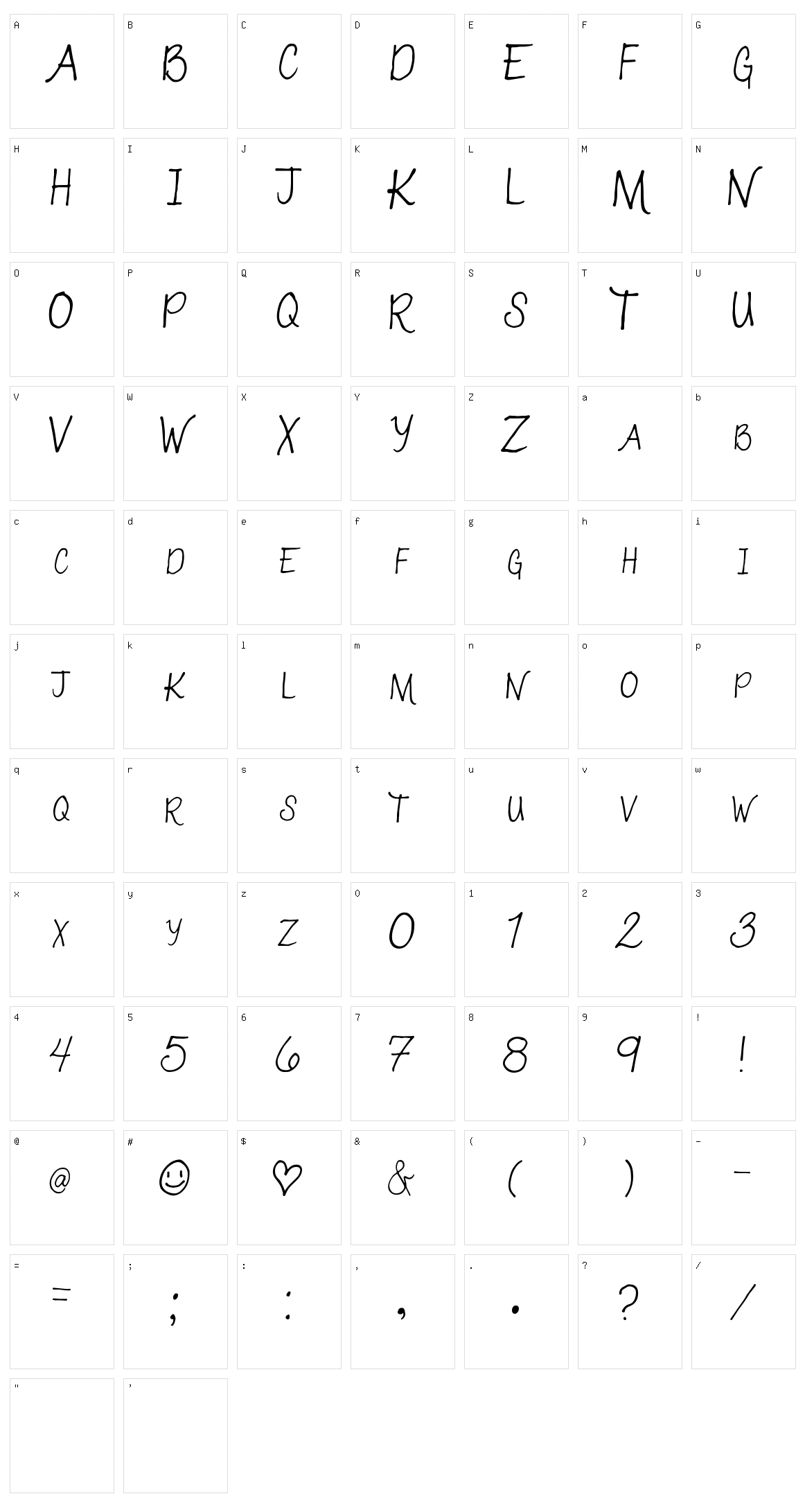 003 Katie Caps Character Set