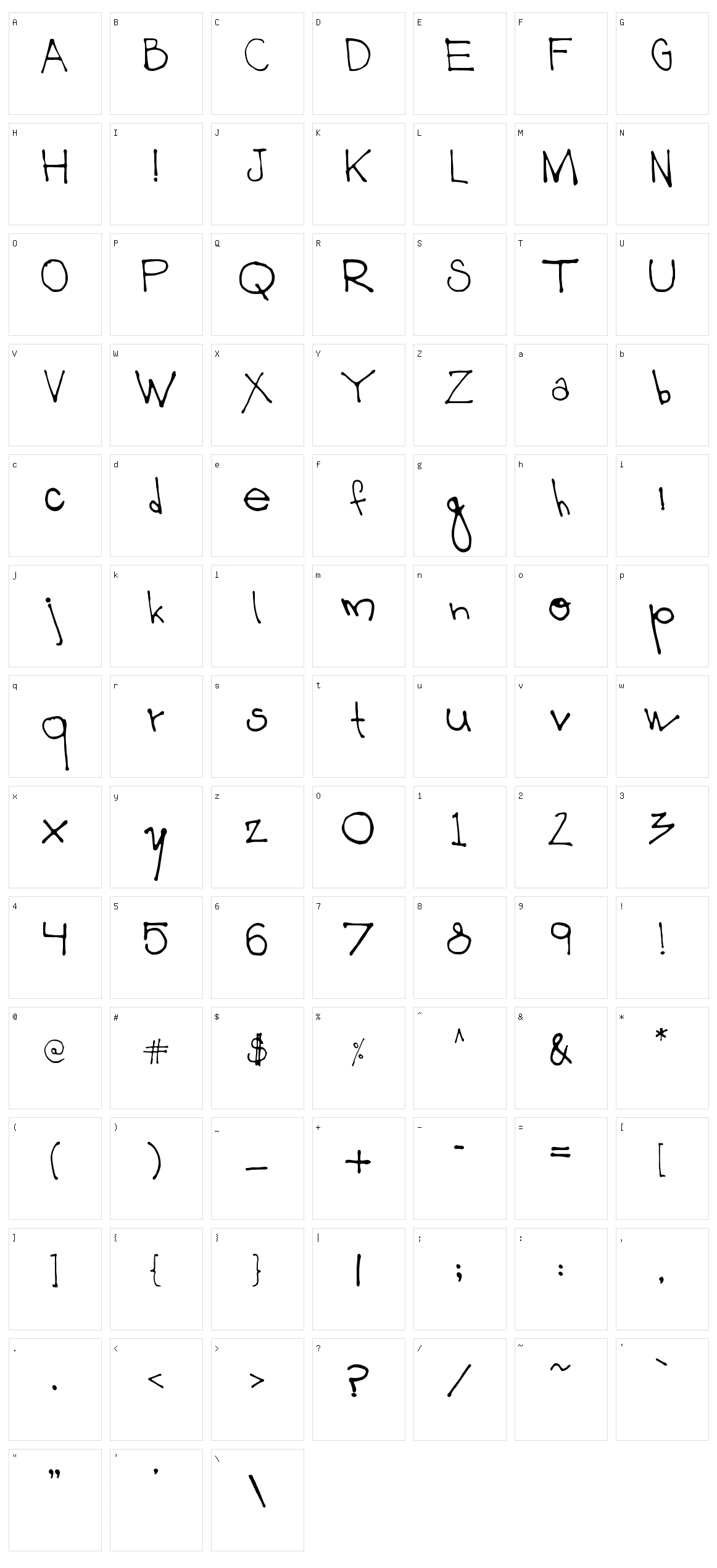 003 Mikey Character Set